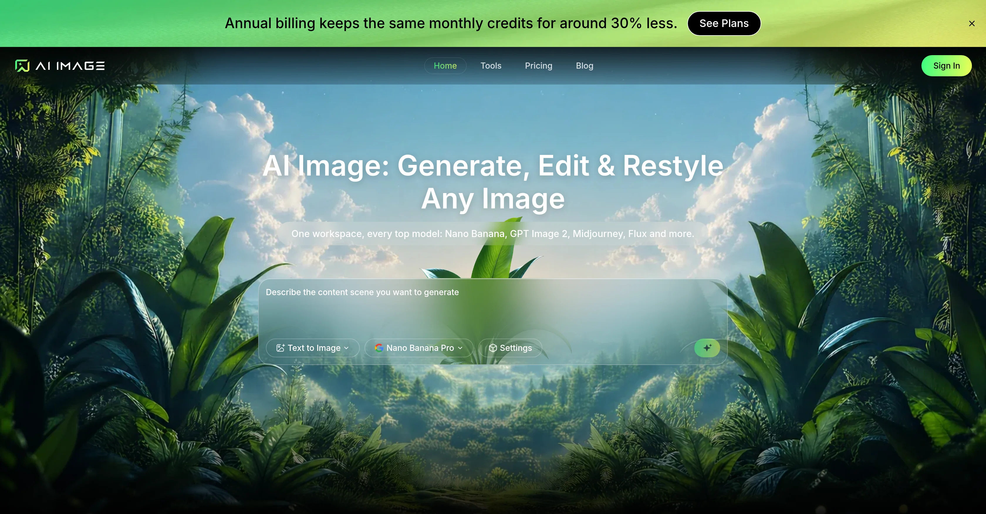 AI Image website