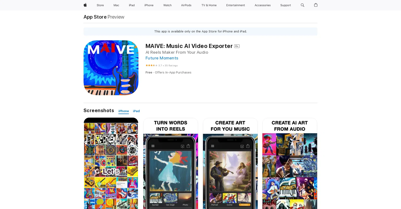 MAIVE website