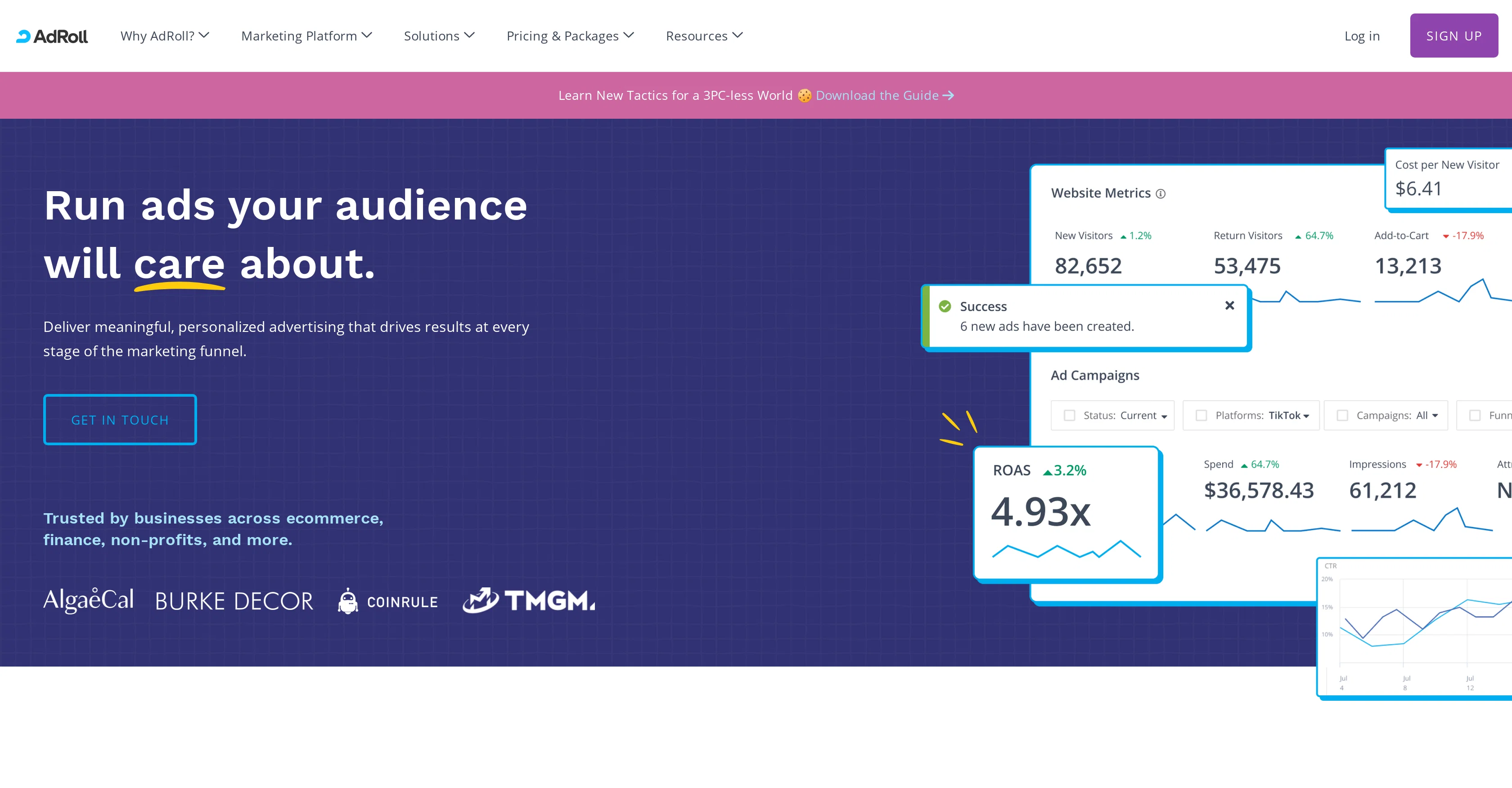 AdRoll website