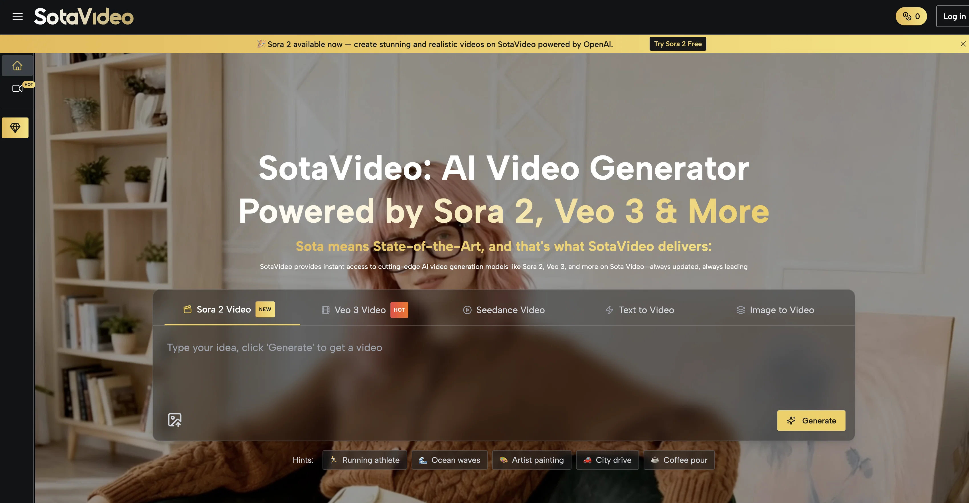 Sota Video AI website