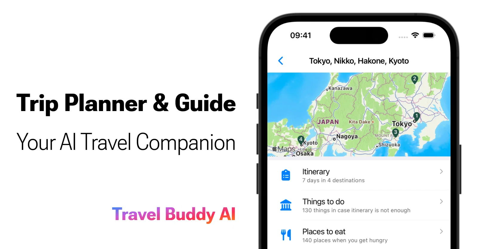 Travel Buddy AI website