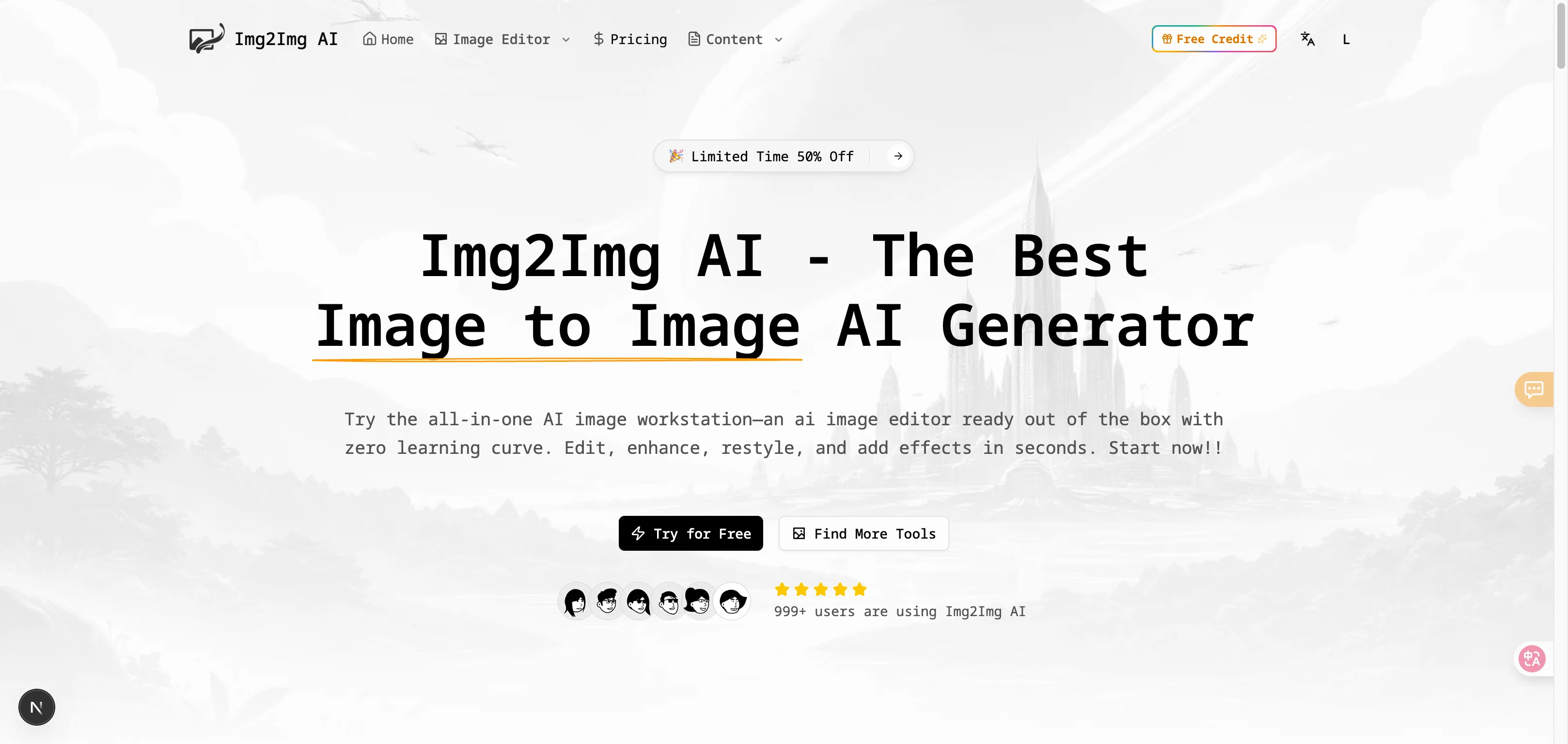 Img2Img AI website