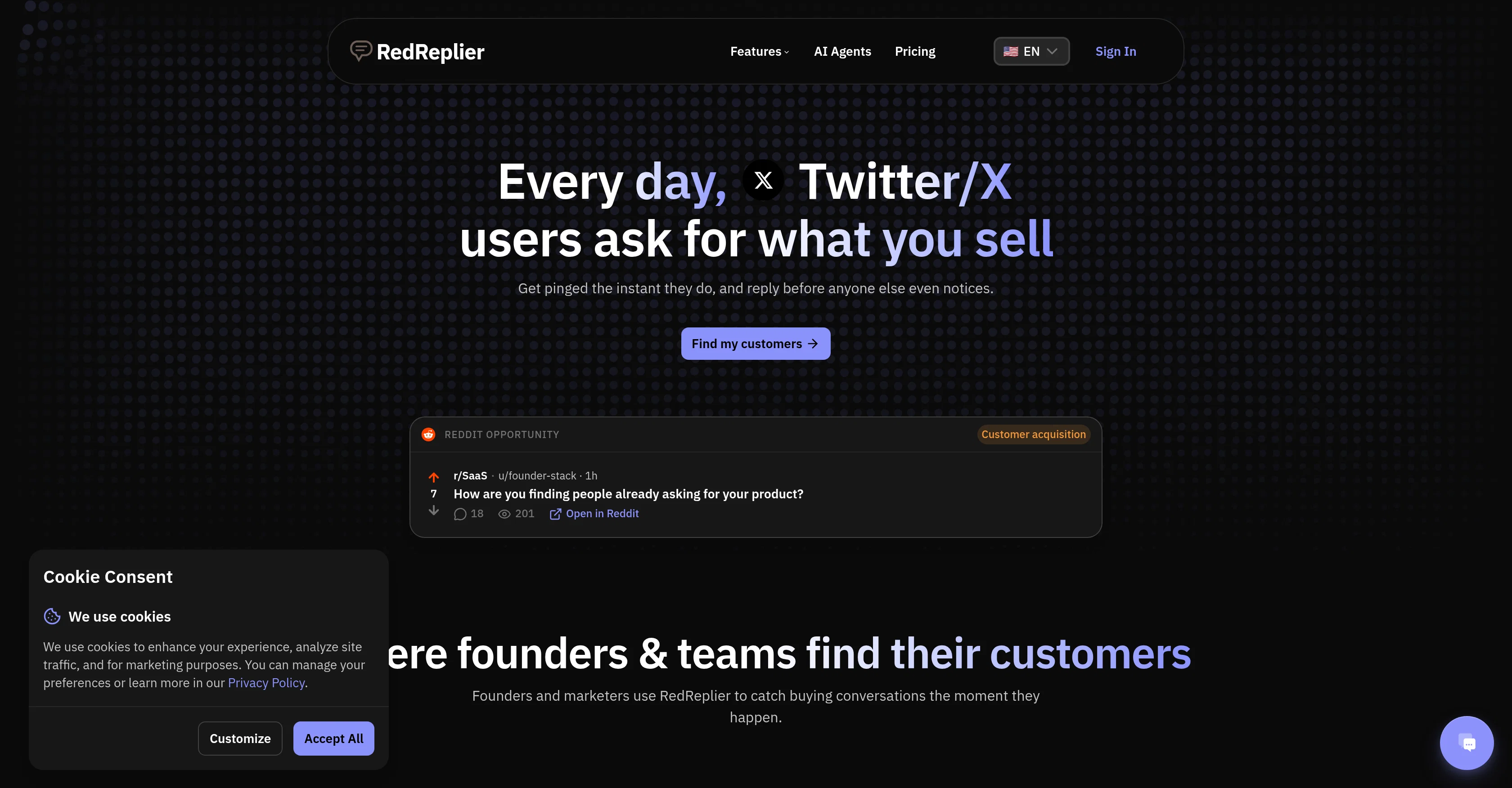 RedReplier website