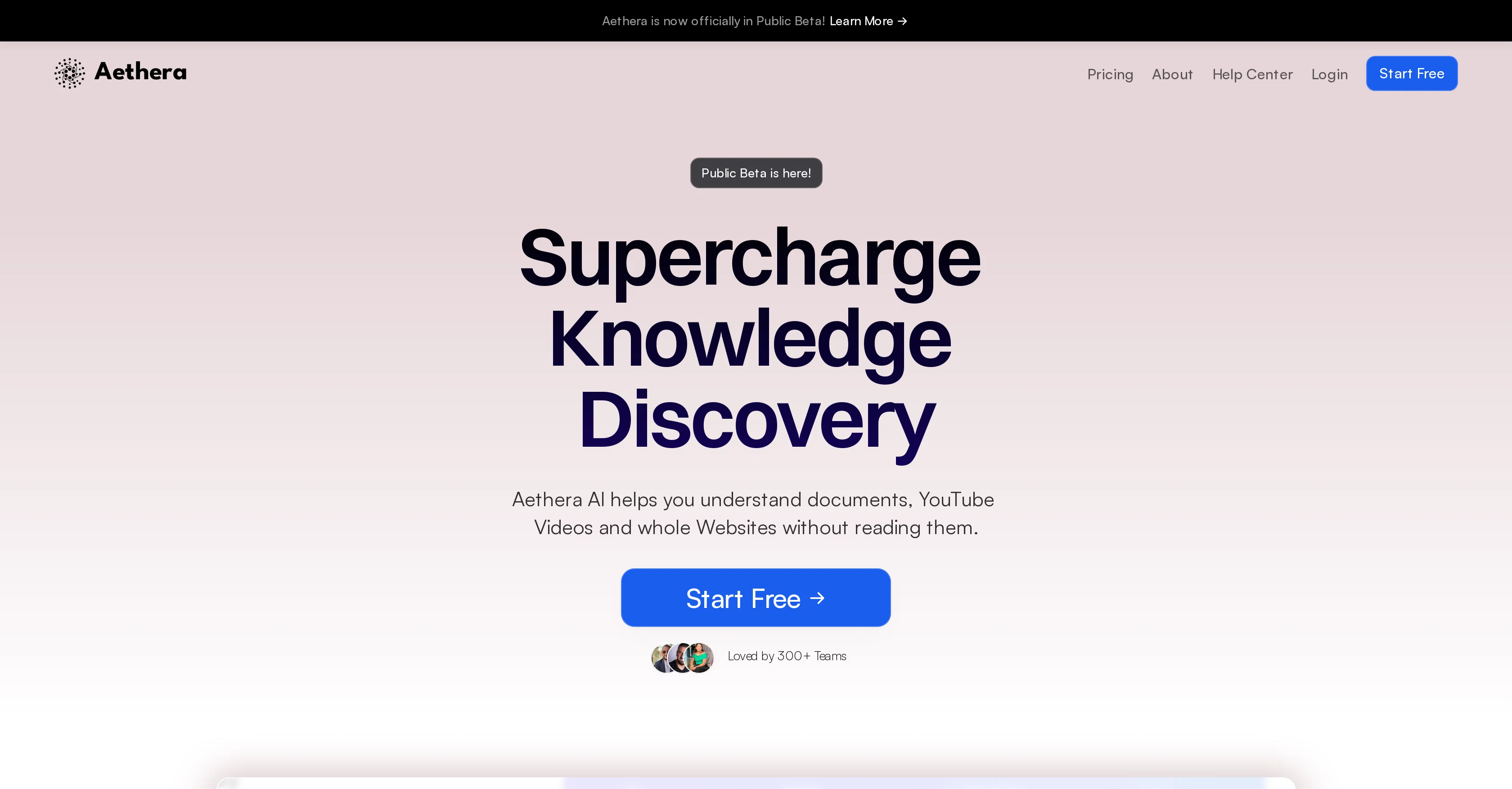 Aethera website