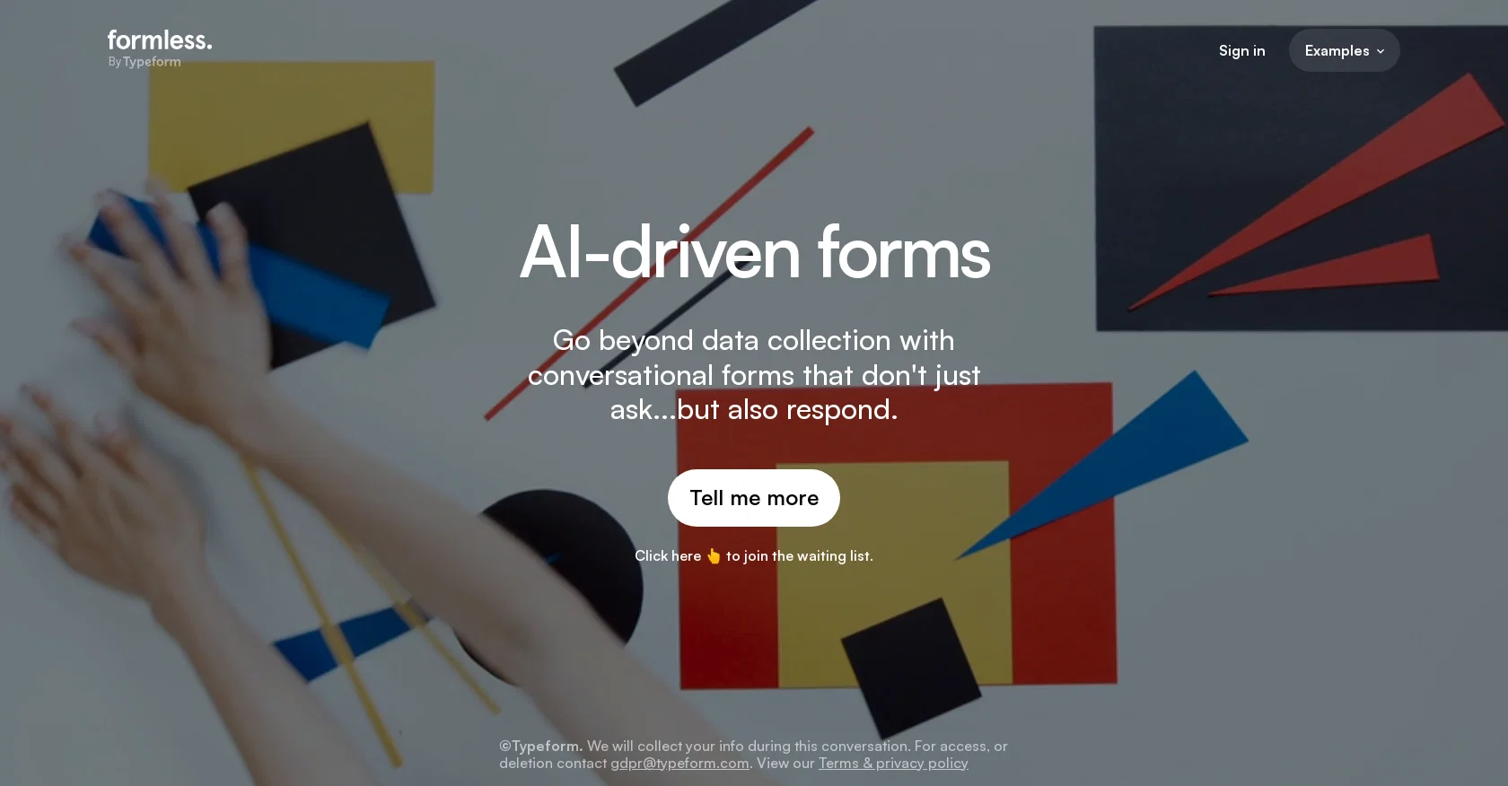 Formless website