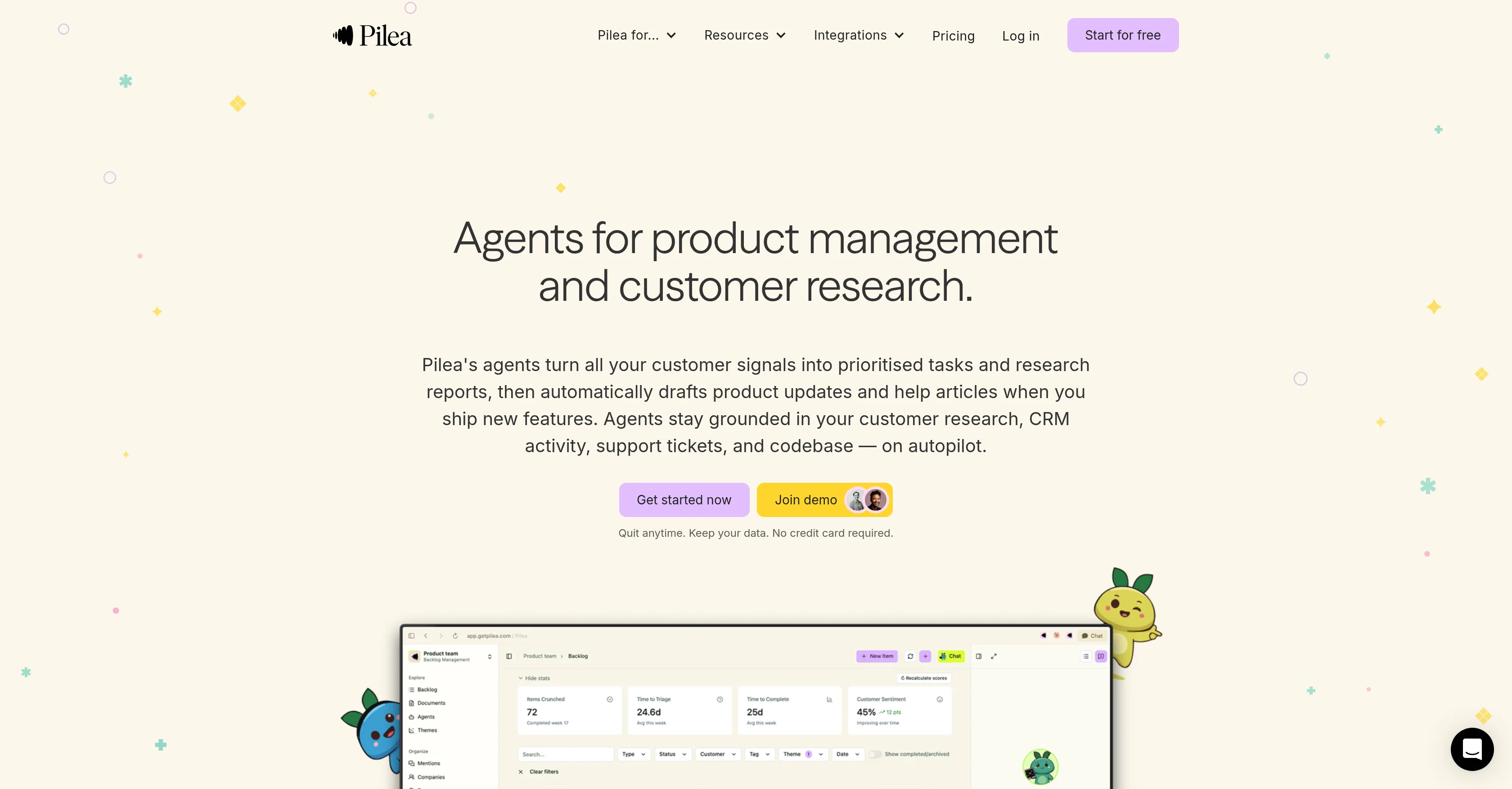 Pilea AI website