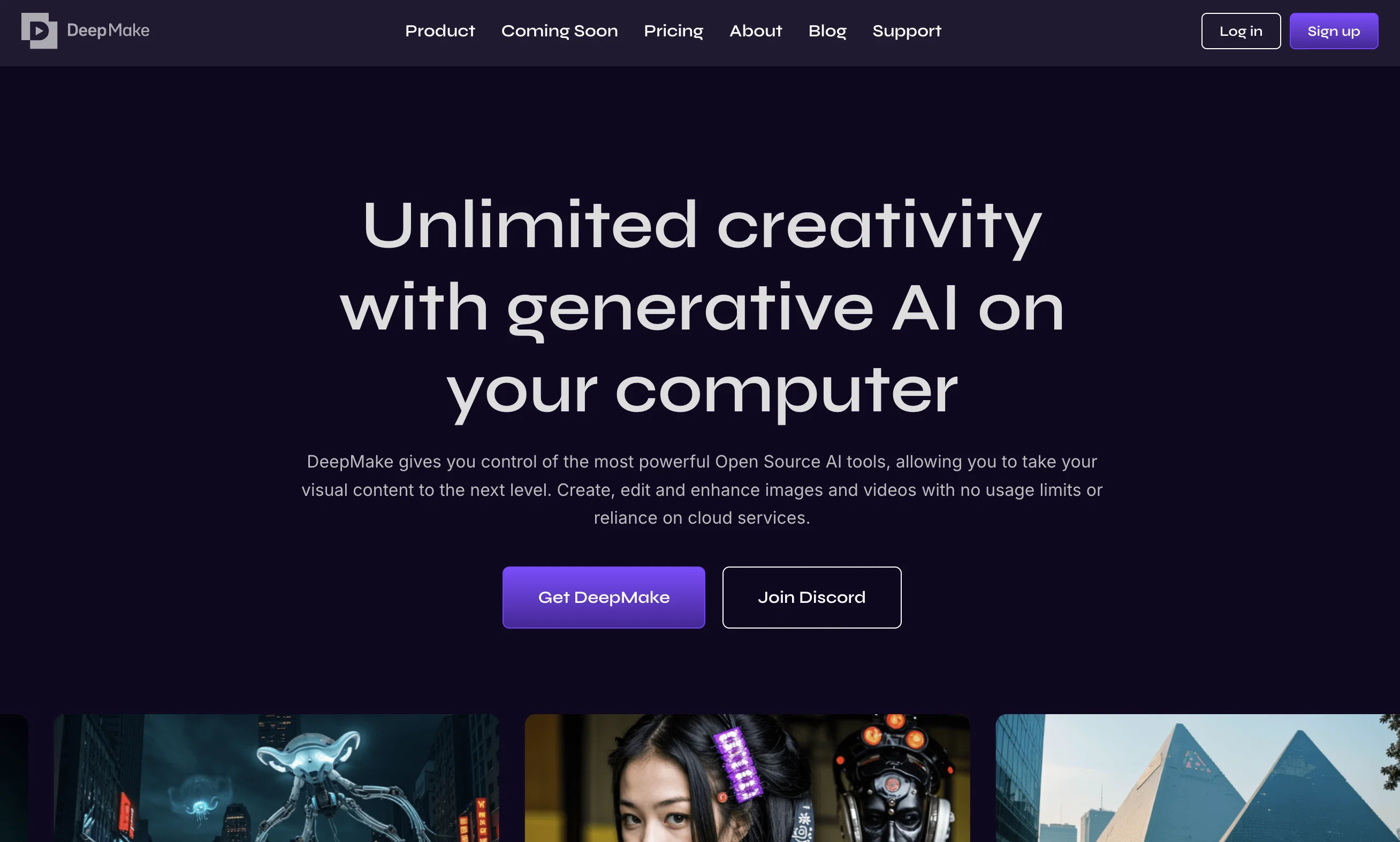 DeepMake website