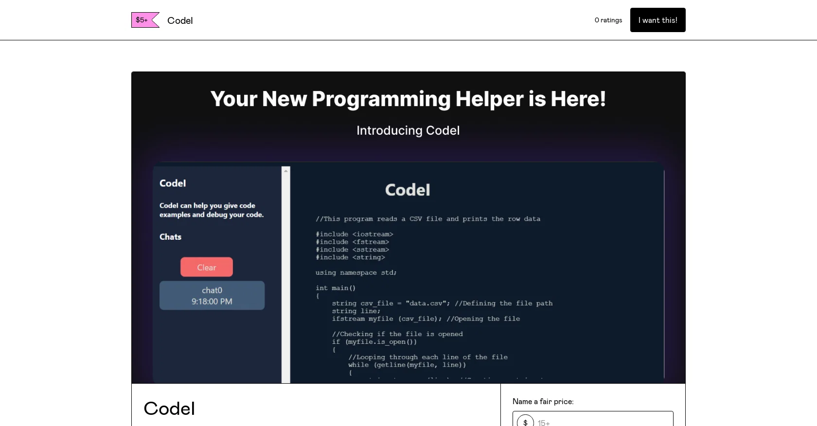 Codel website