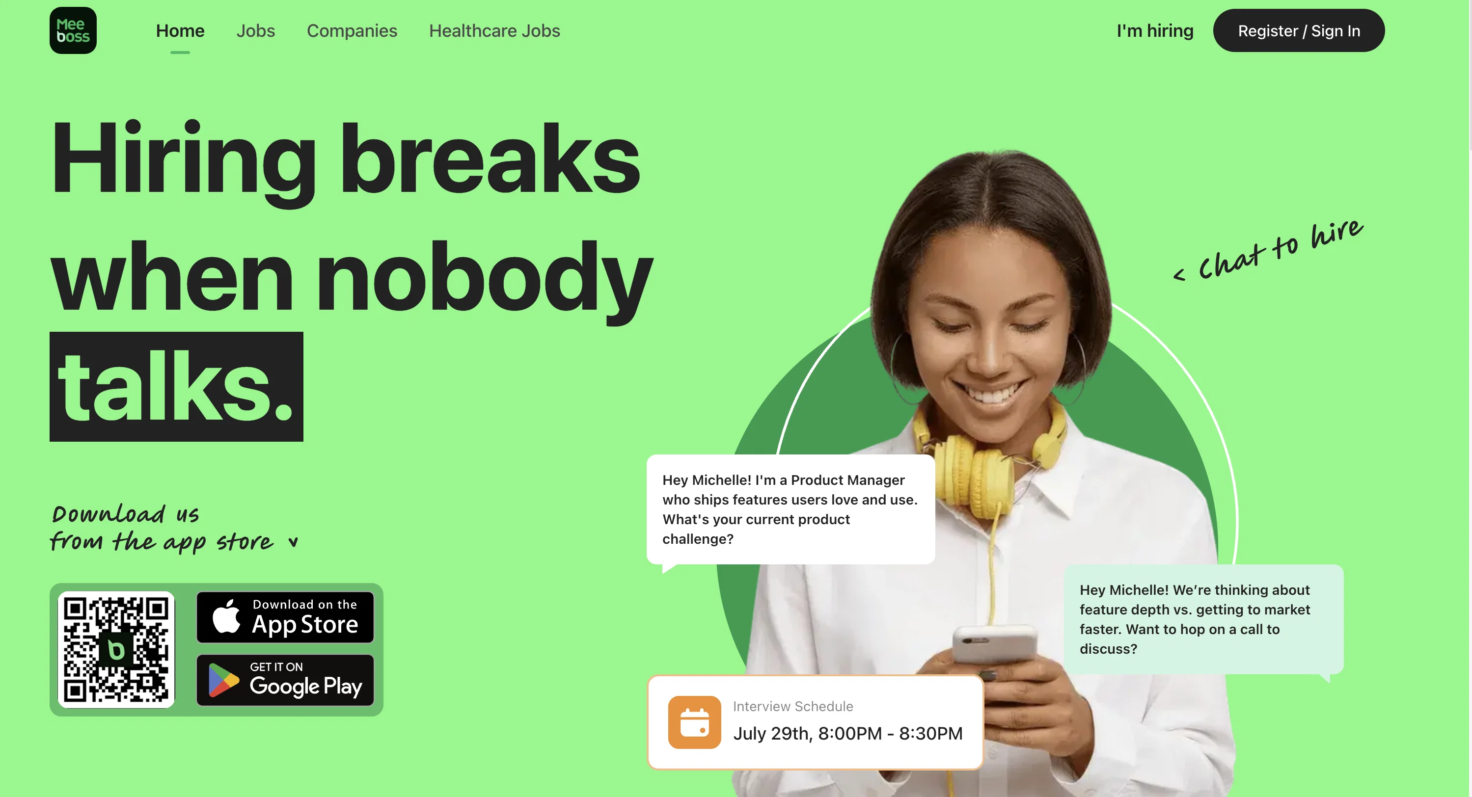 MeeBoss website