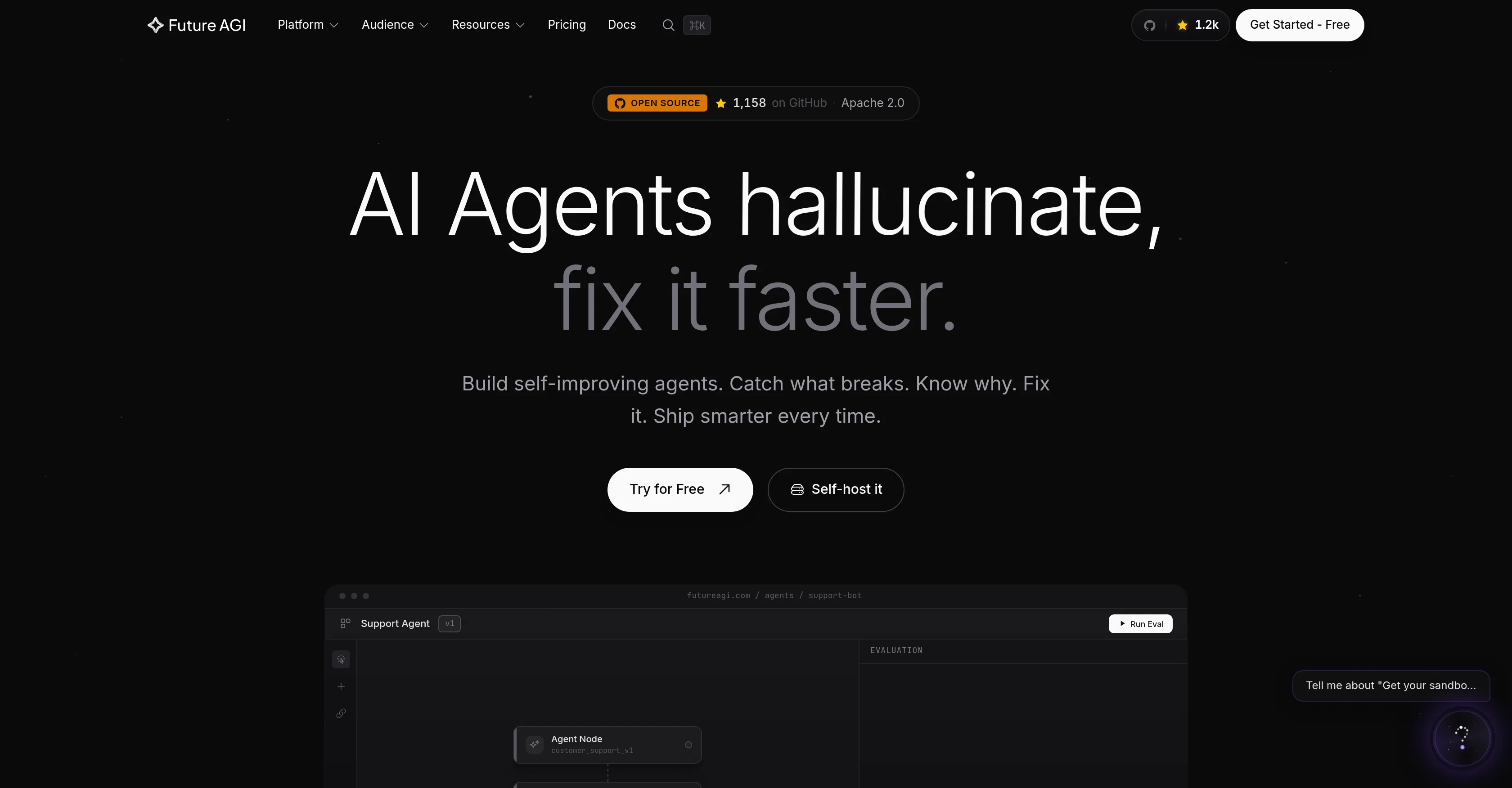 Future AGI website