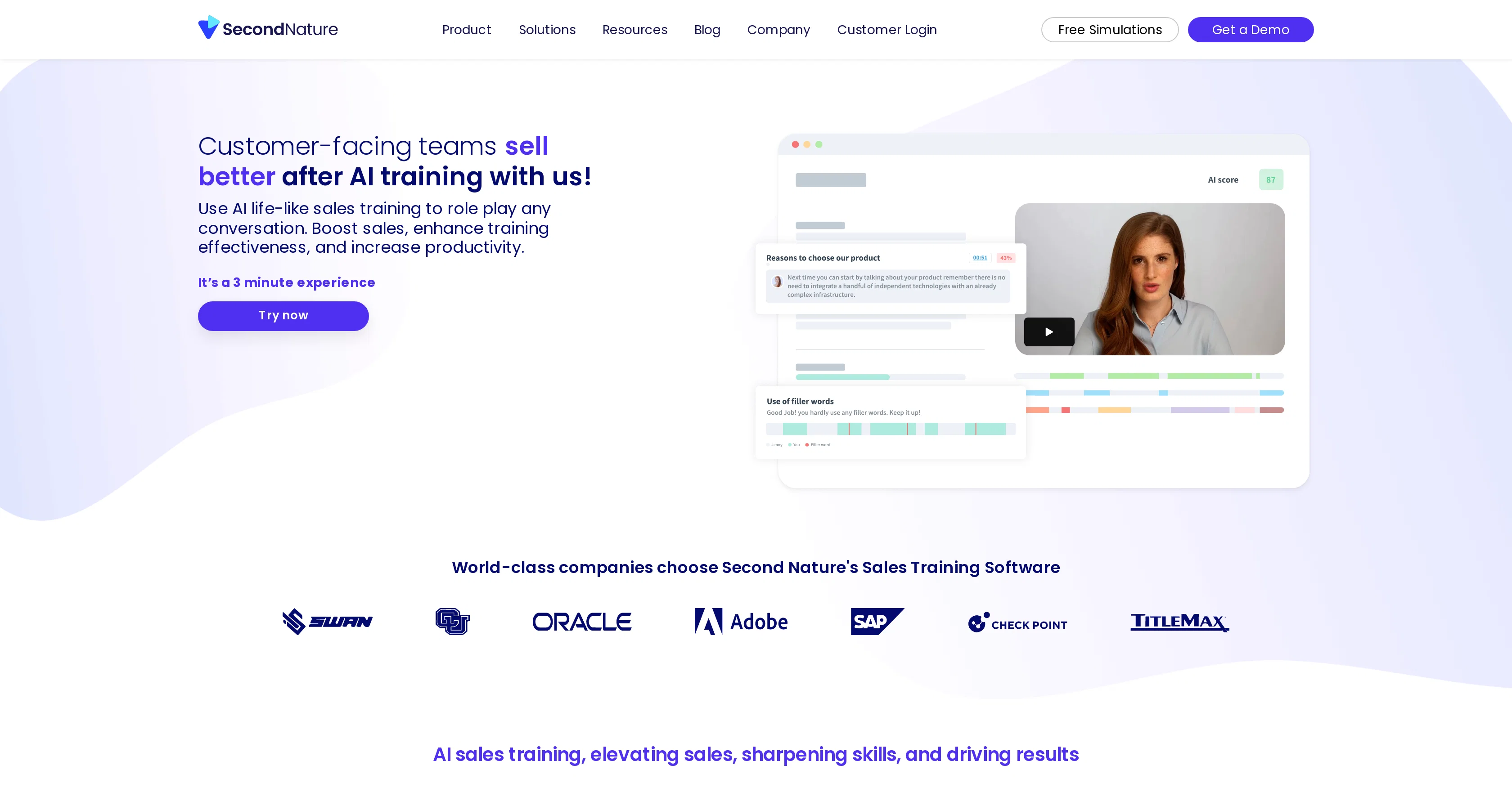 Second Nature AI website