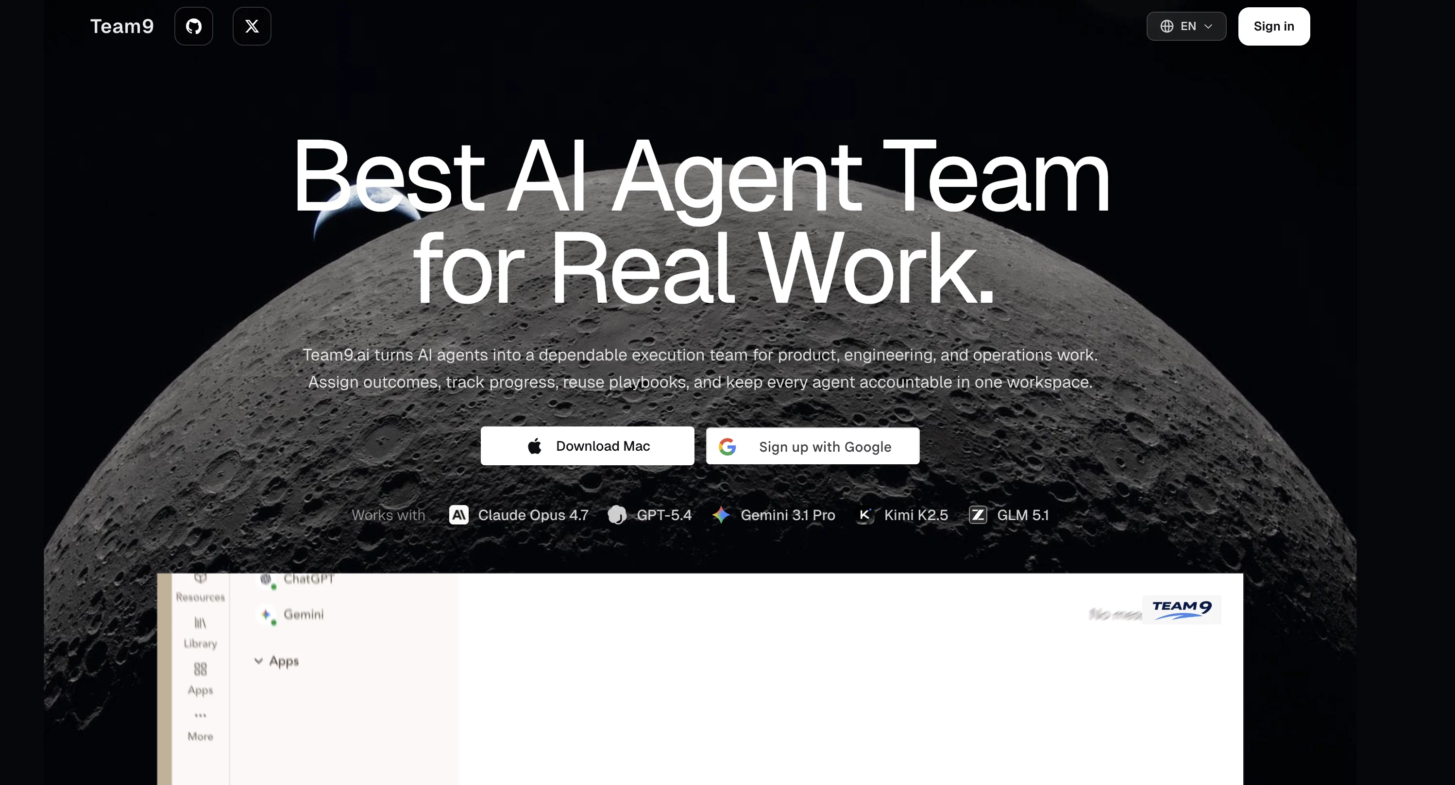Team9 - OpenClaw AI Agent website