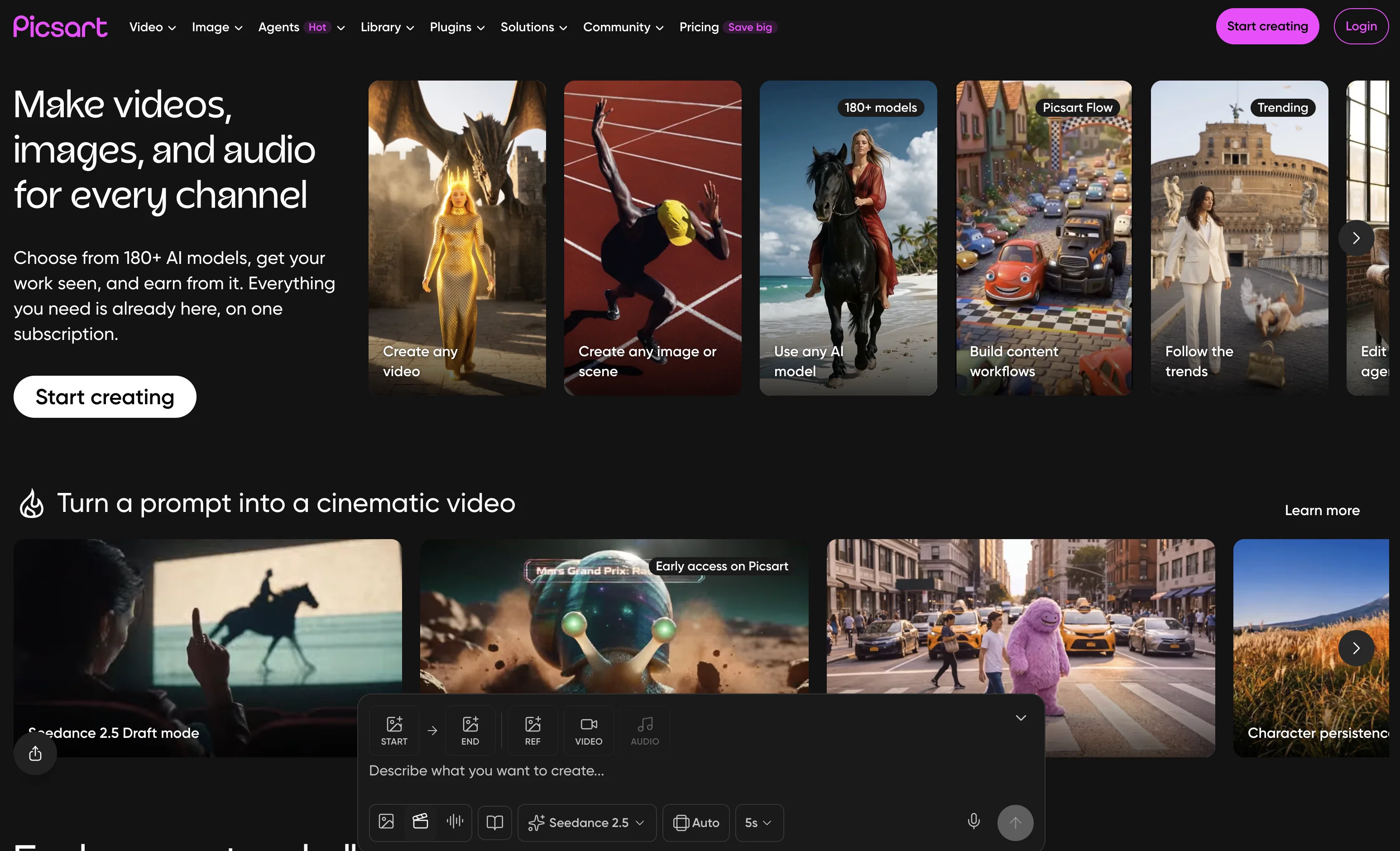Picsart website