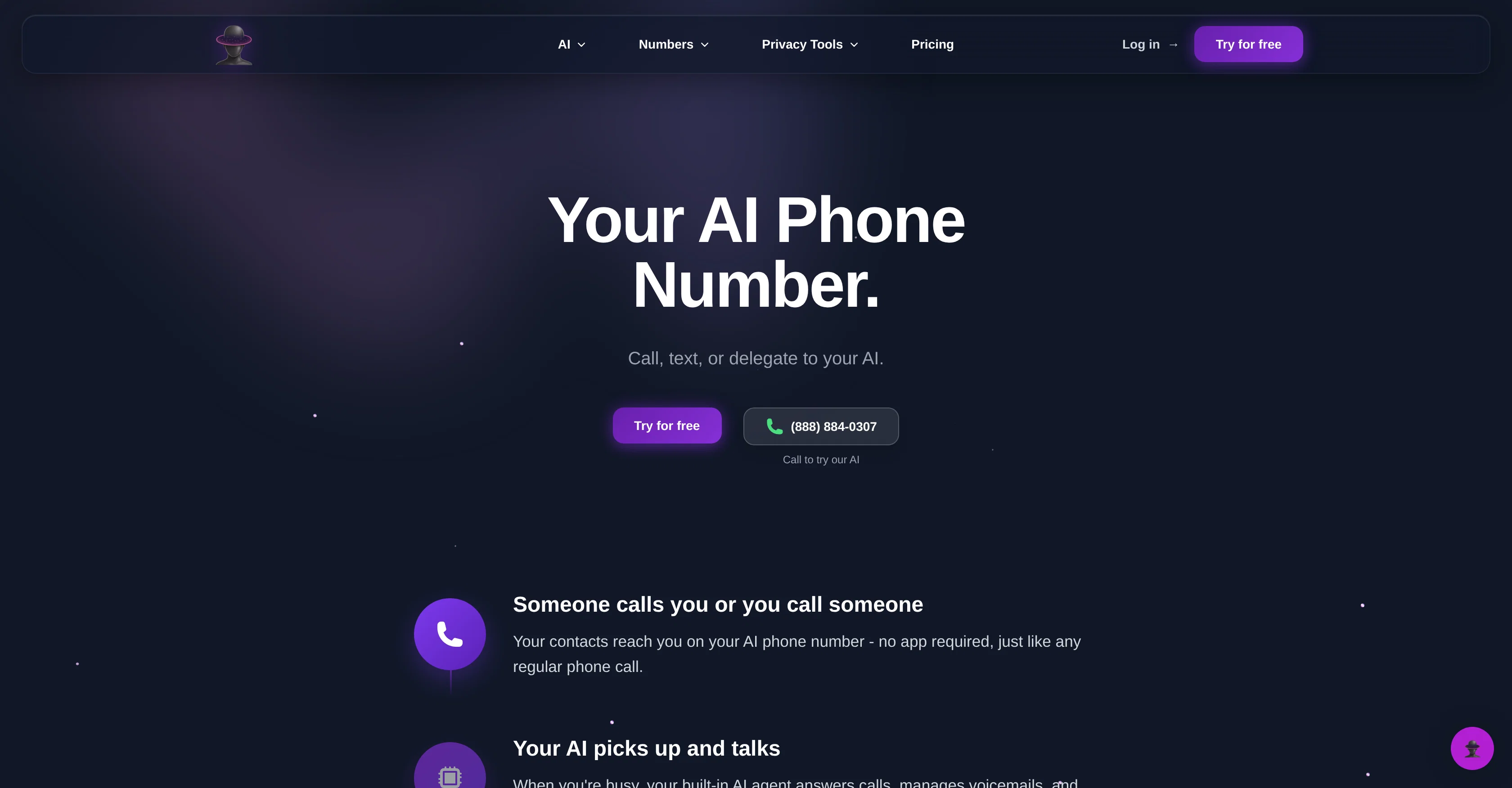 AI Phone Number | ChatOdyssey website