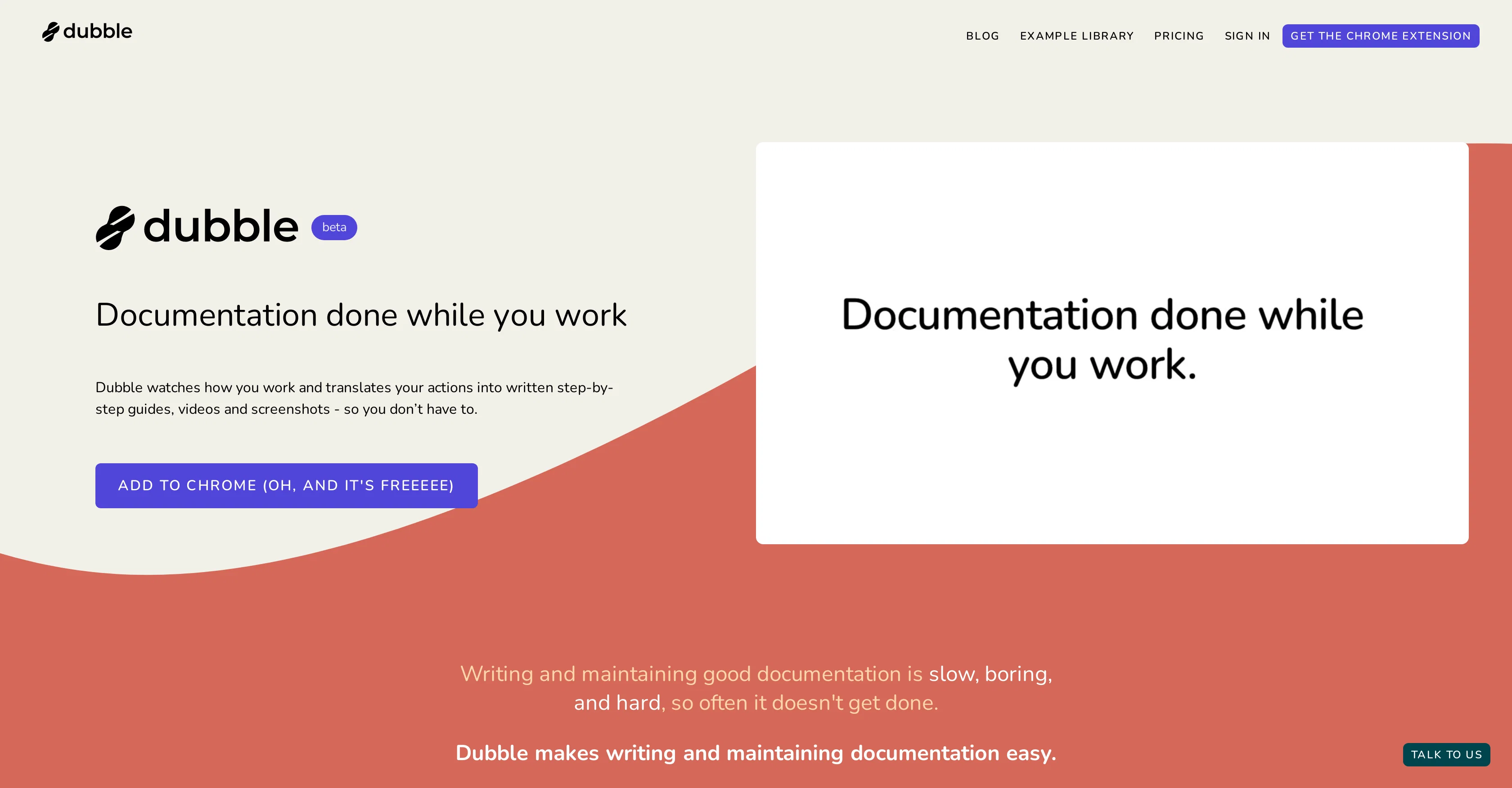 Dubble website