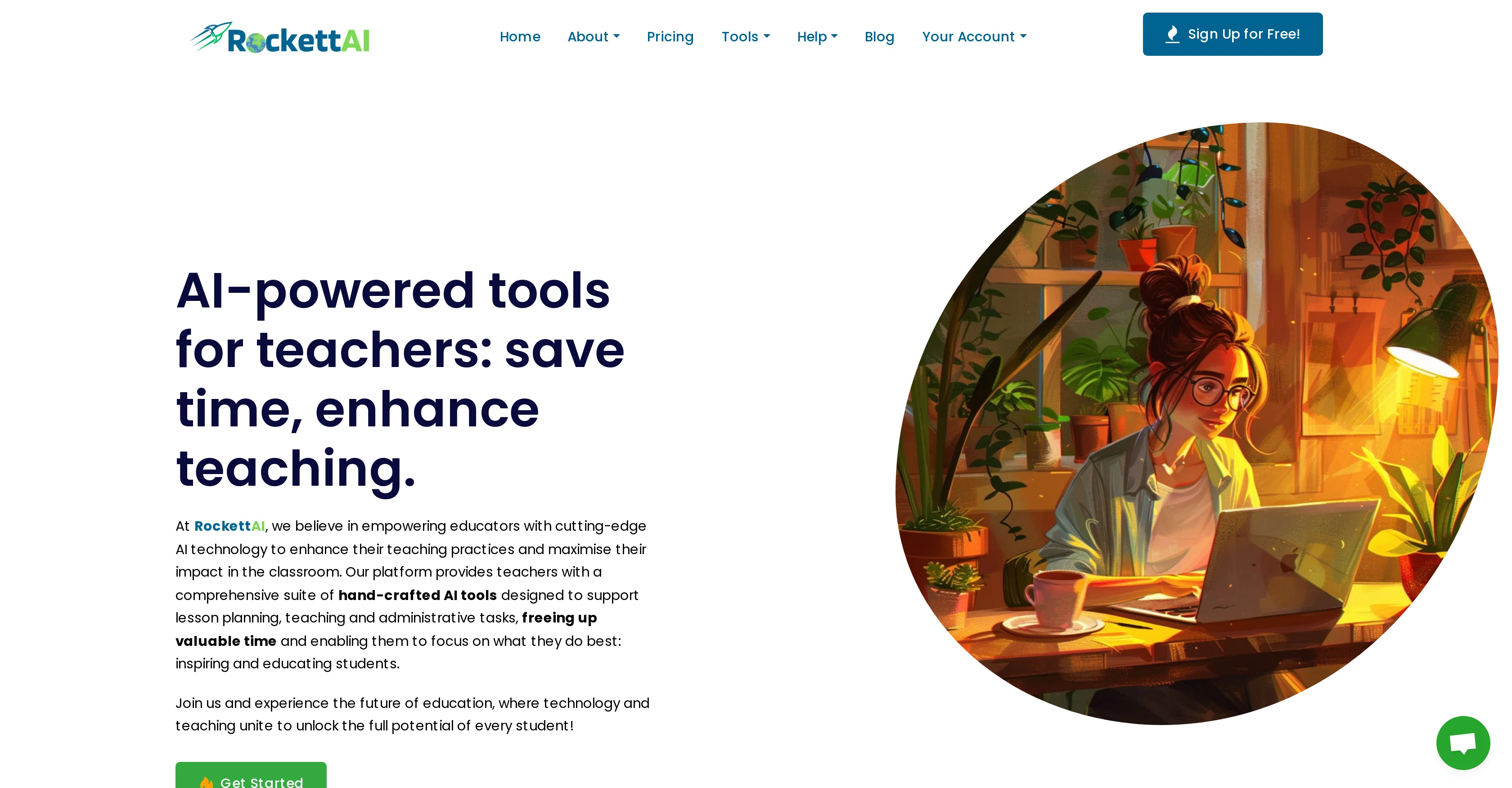RockettAI website