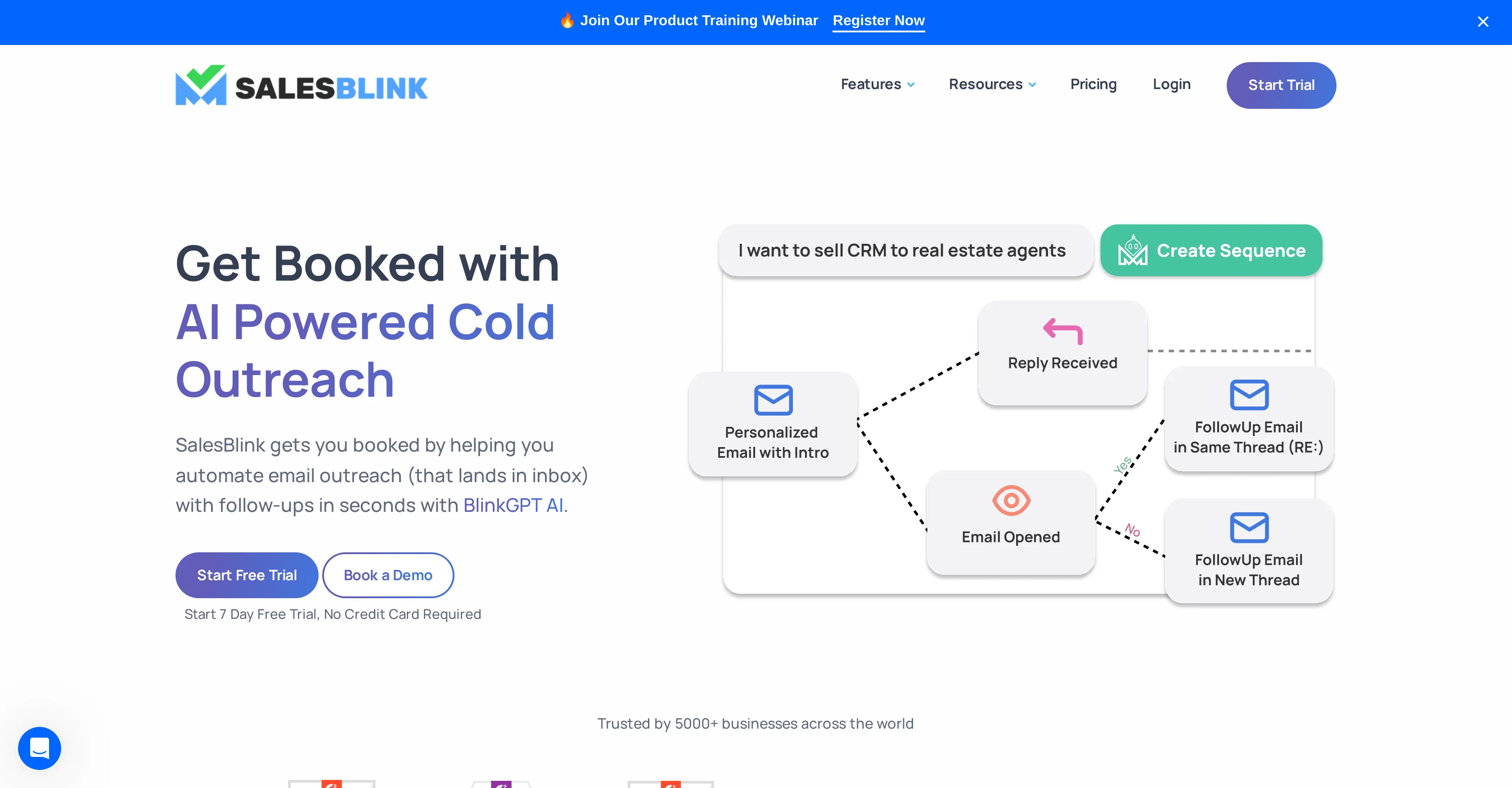 SalesBlink website