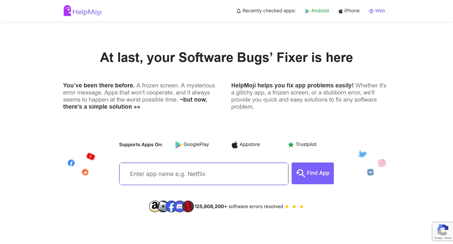 HelpMoji website