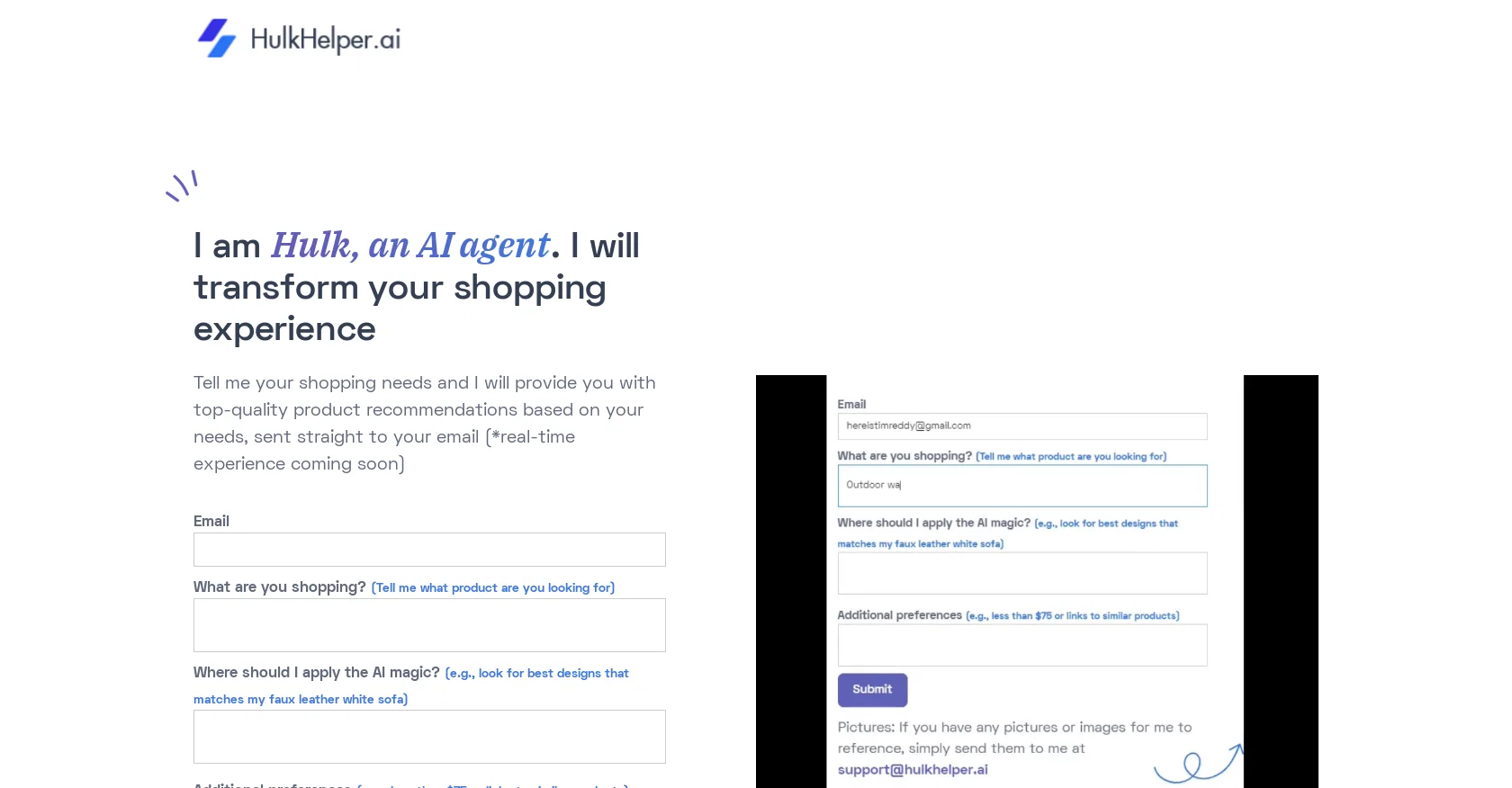 Hulk Helper website