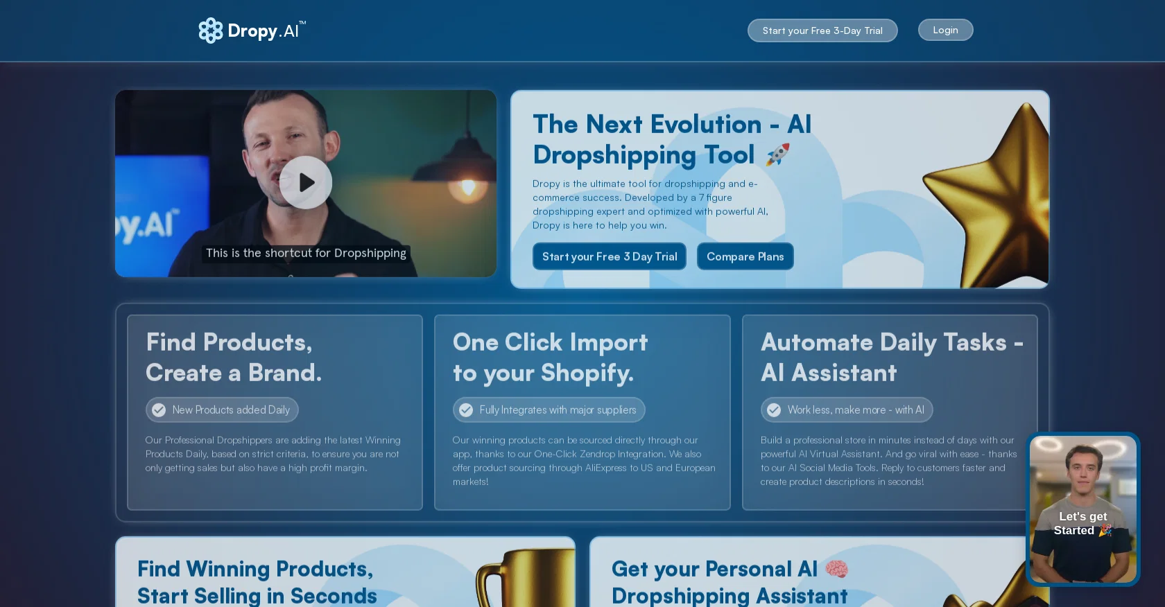 Dropy AI website