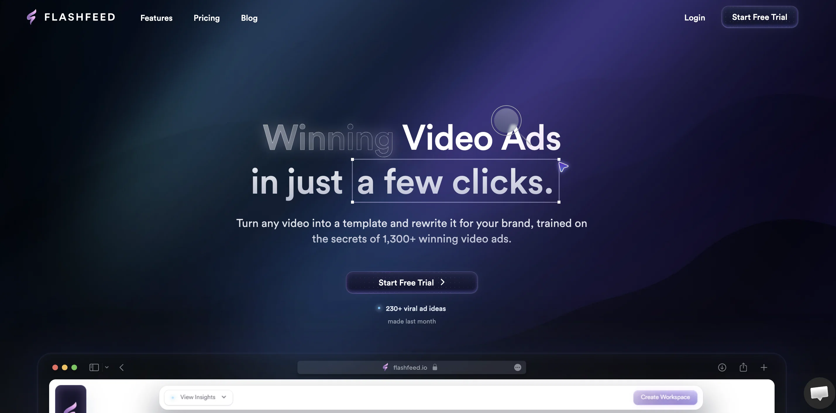 Flashfeed website