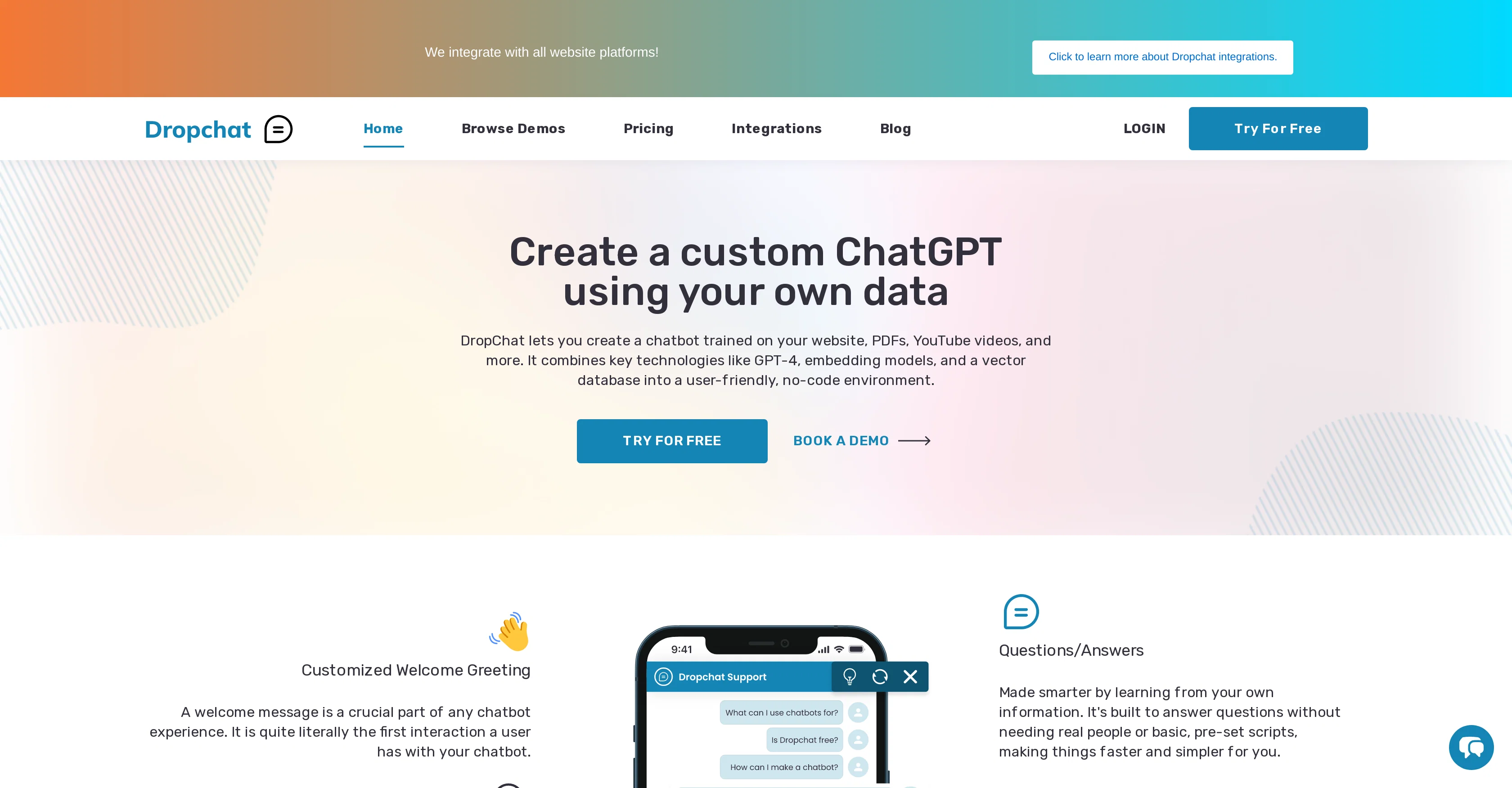 Dropchat website