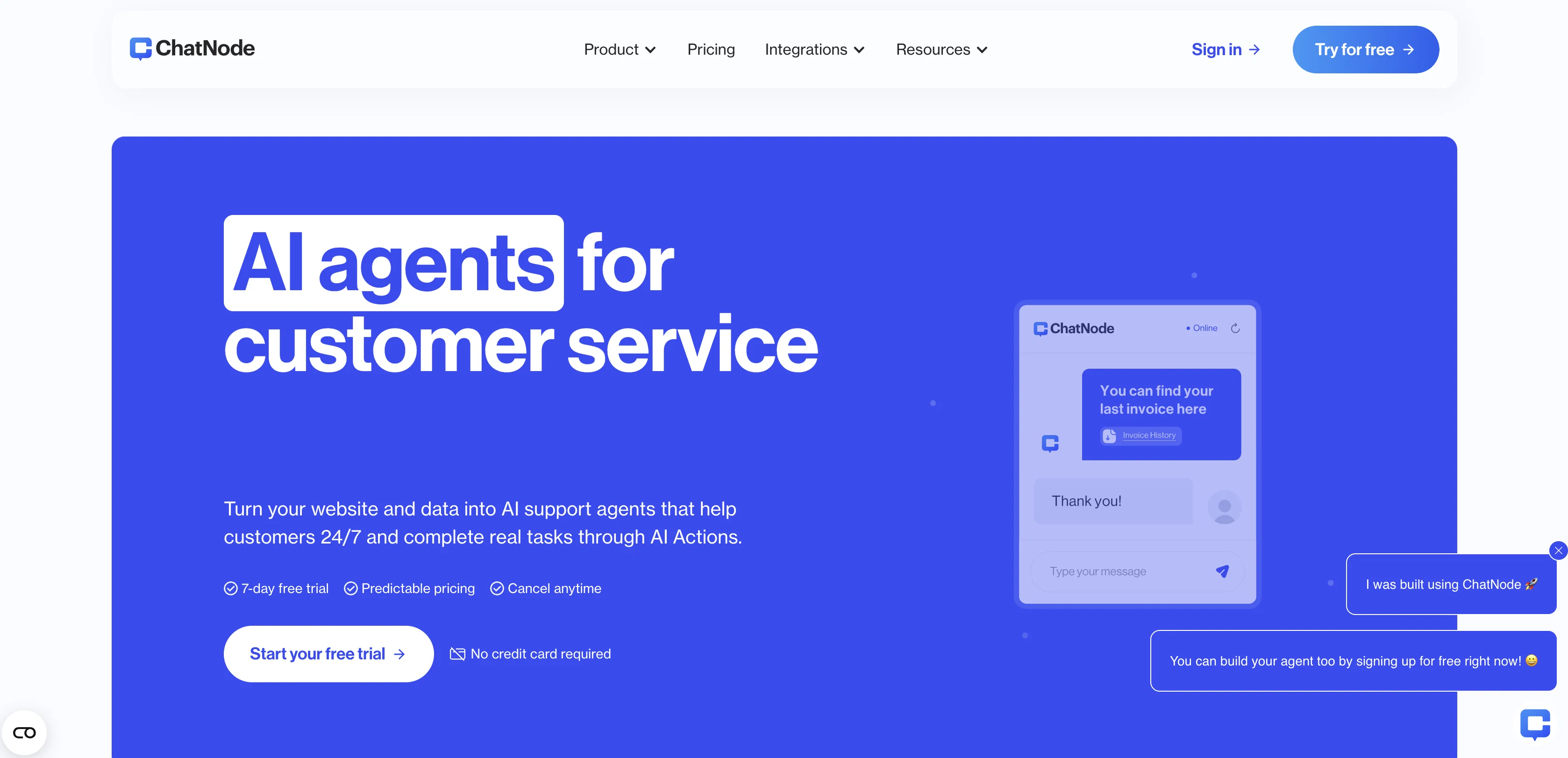 ChatNode website