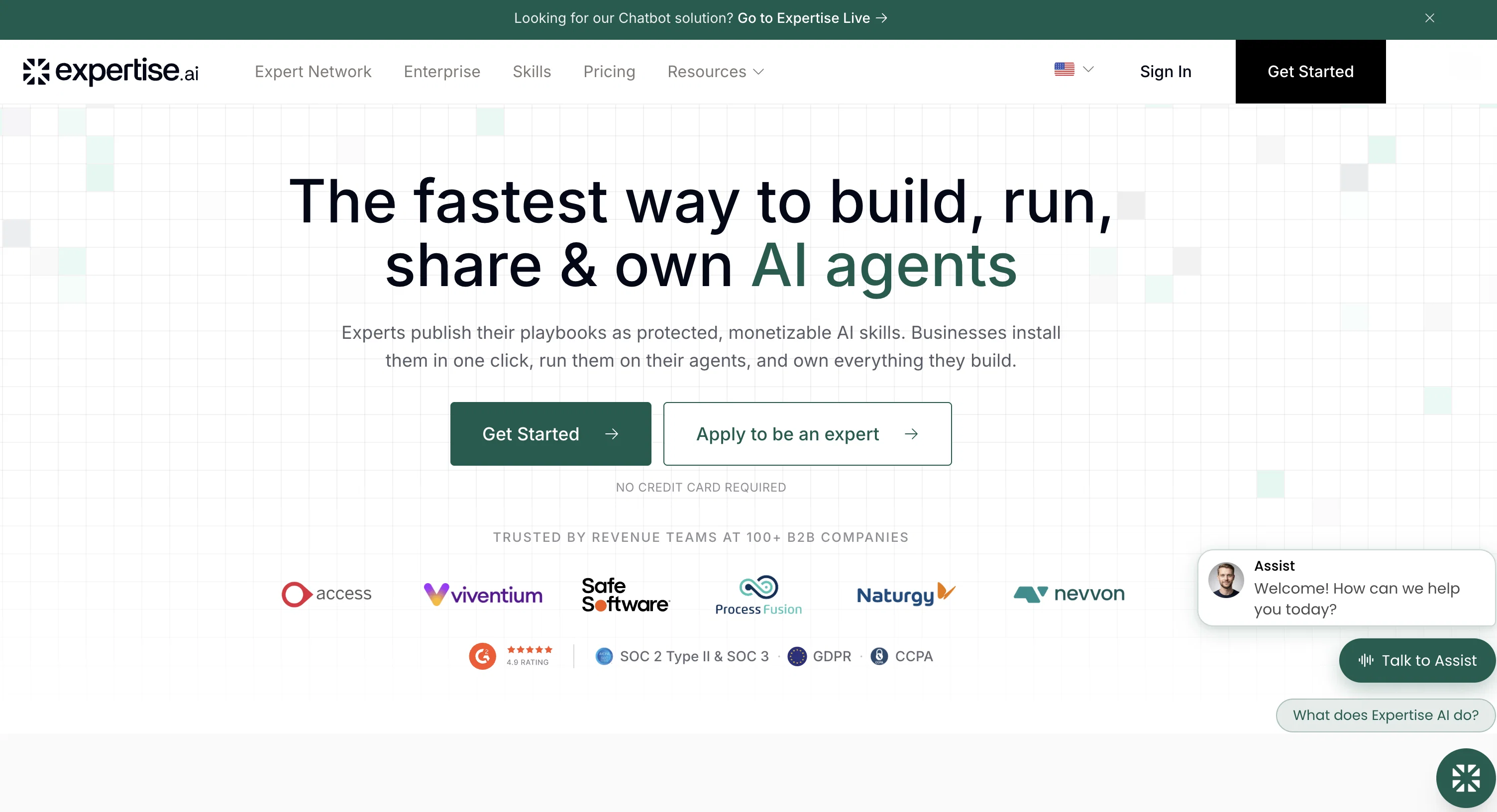 Expertise AI (Chatsimple) website