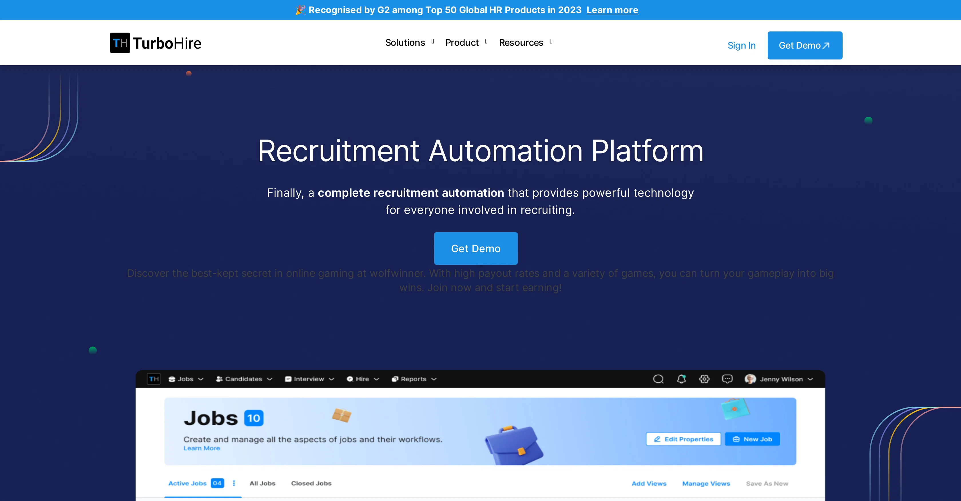 Turbohire website