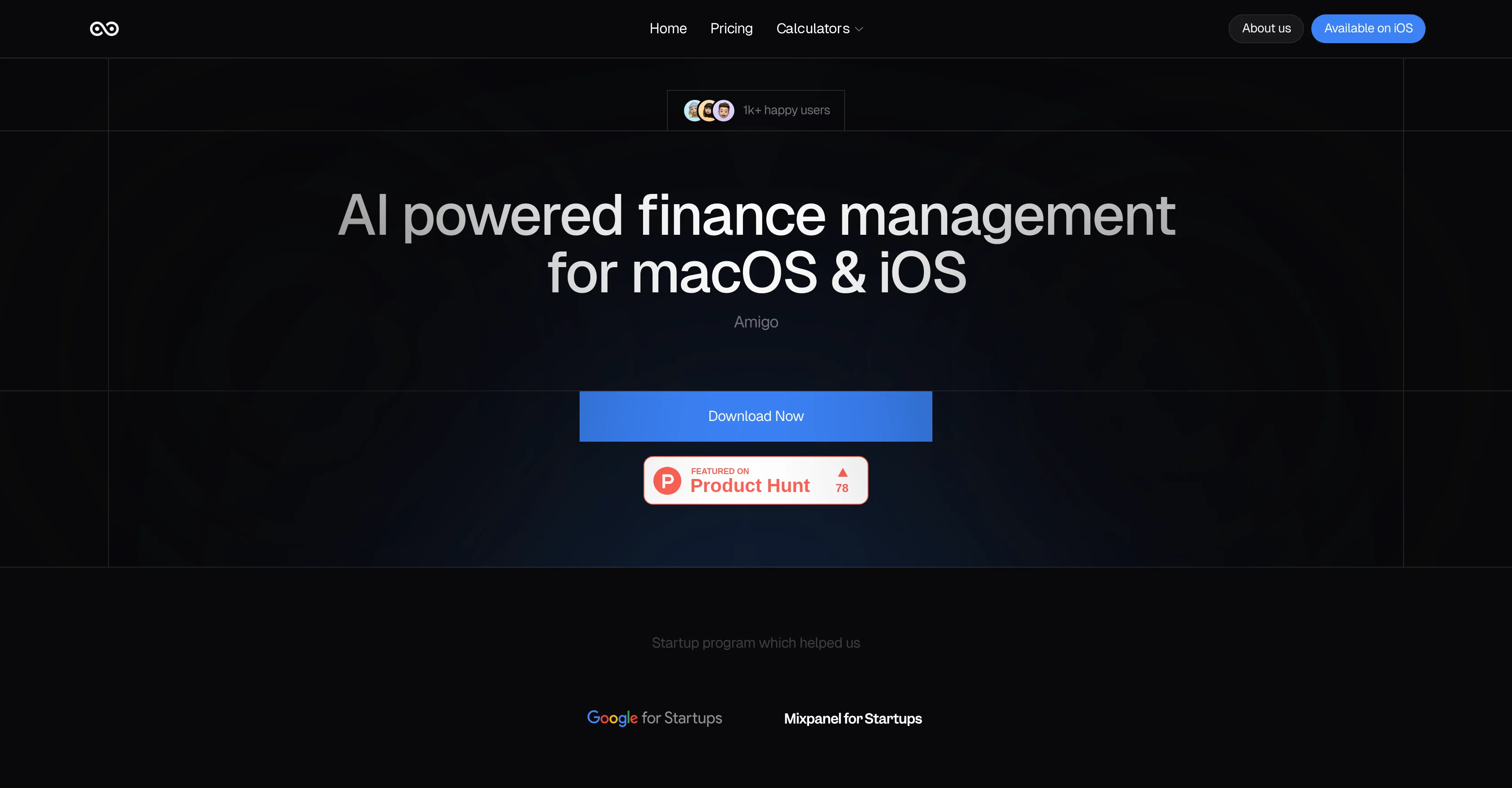 Amigo AI website