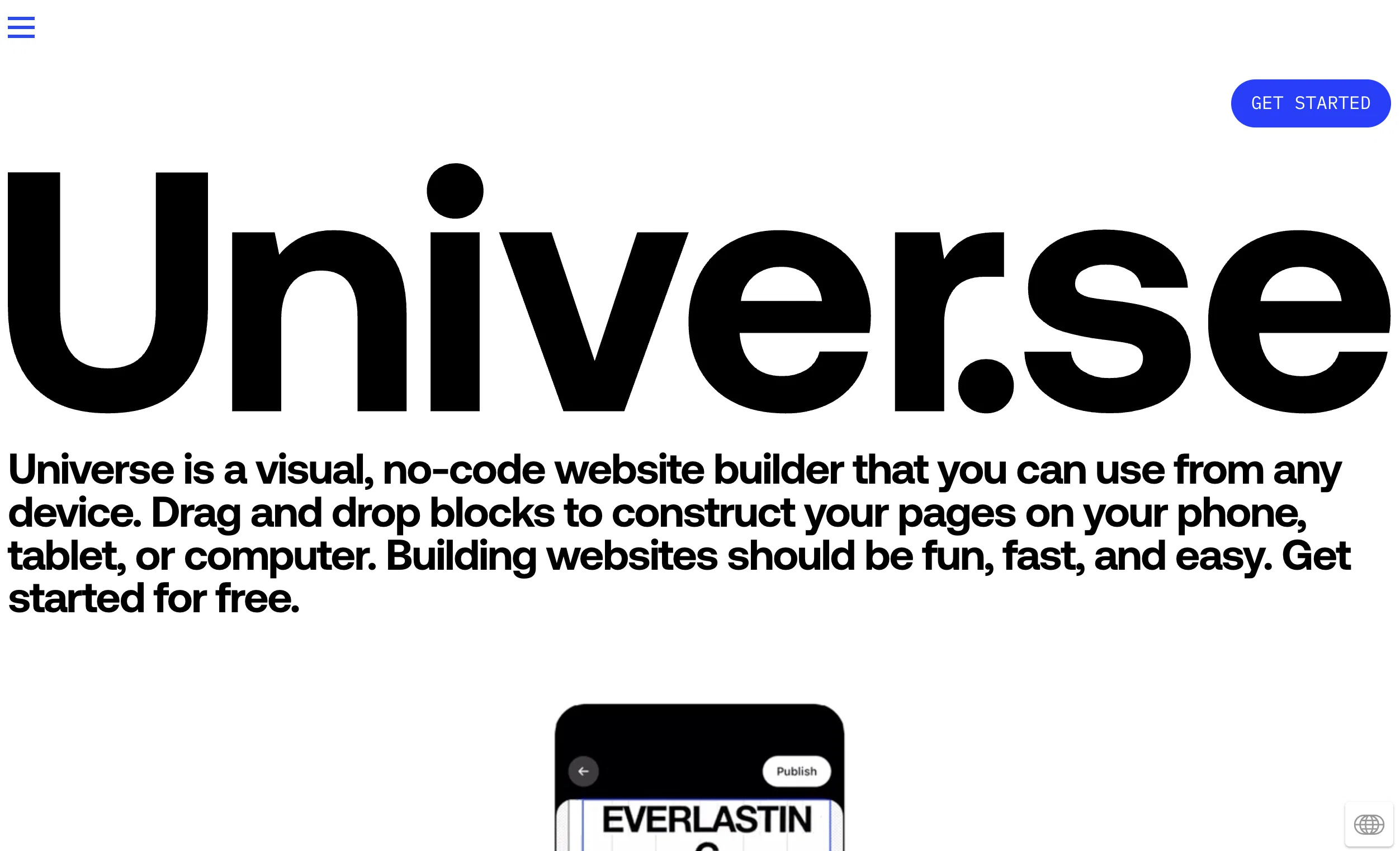 Univer.se website
