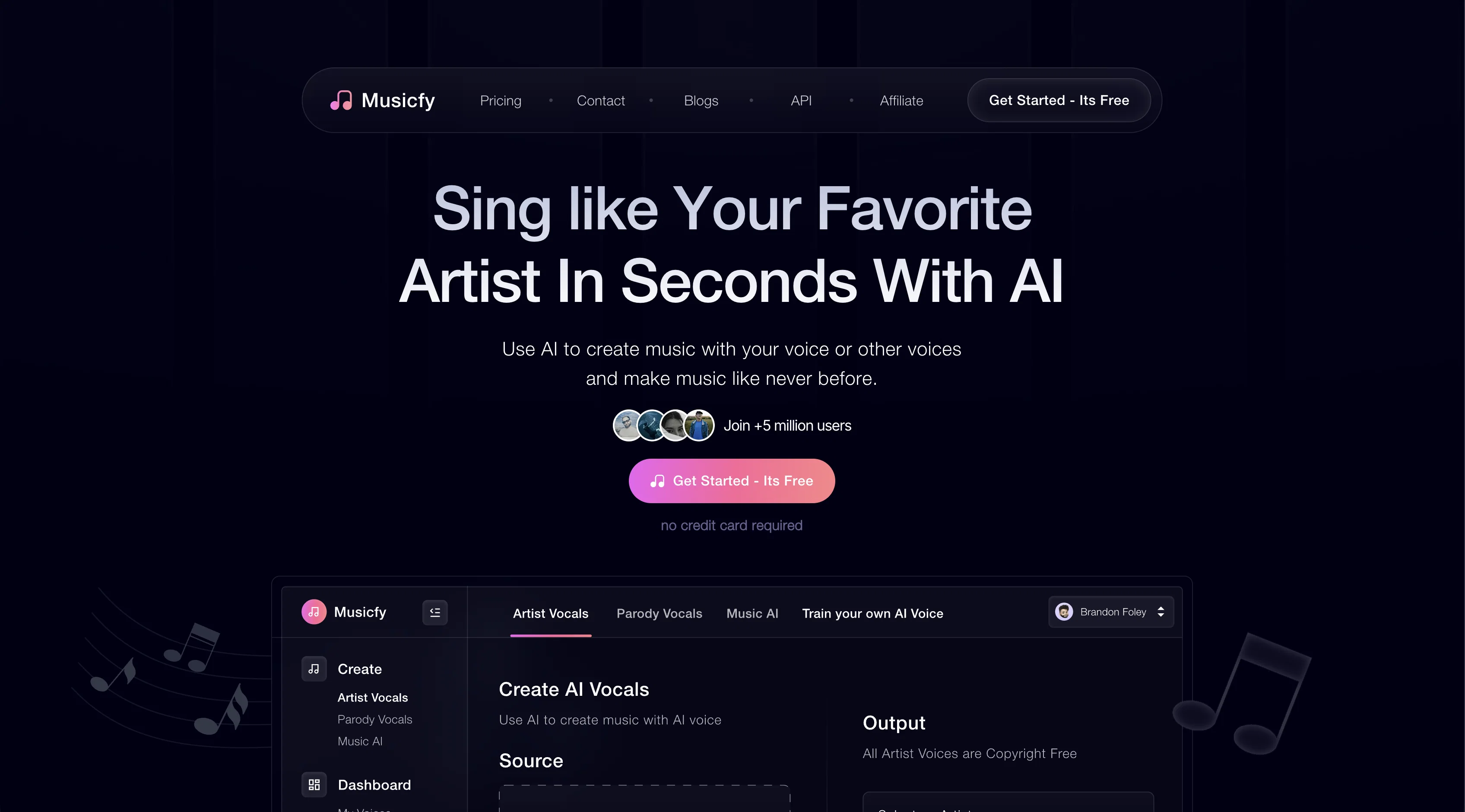 Musicfy website