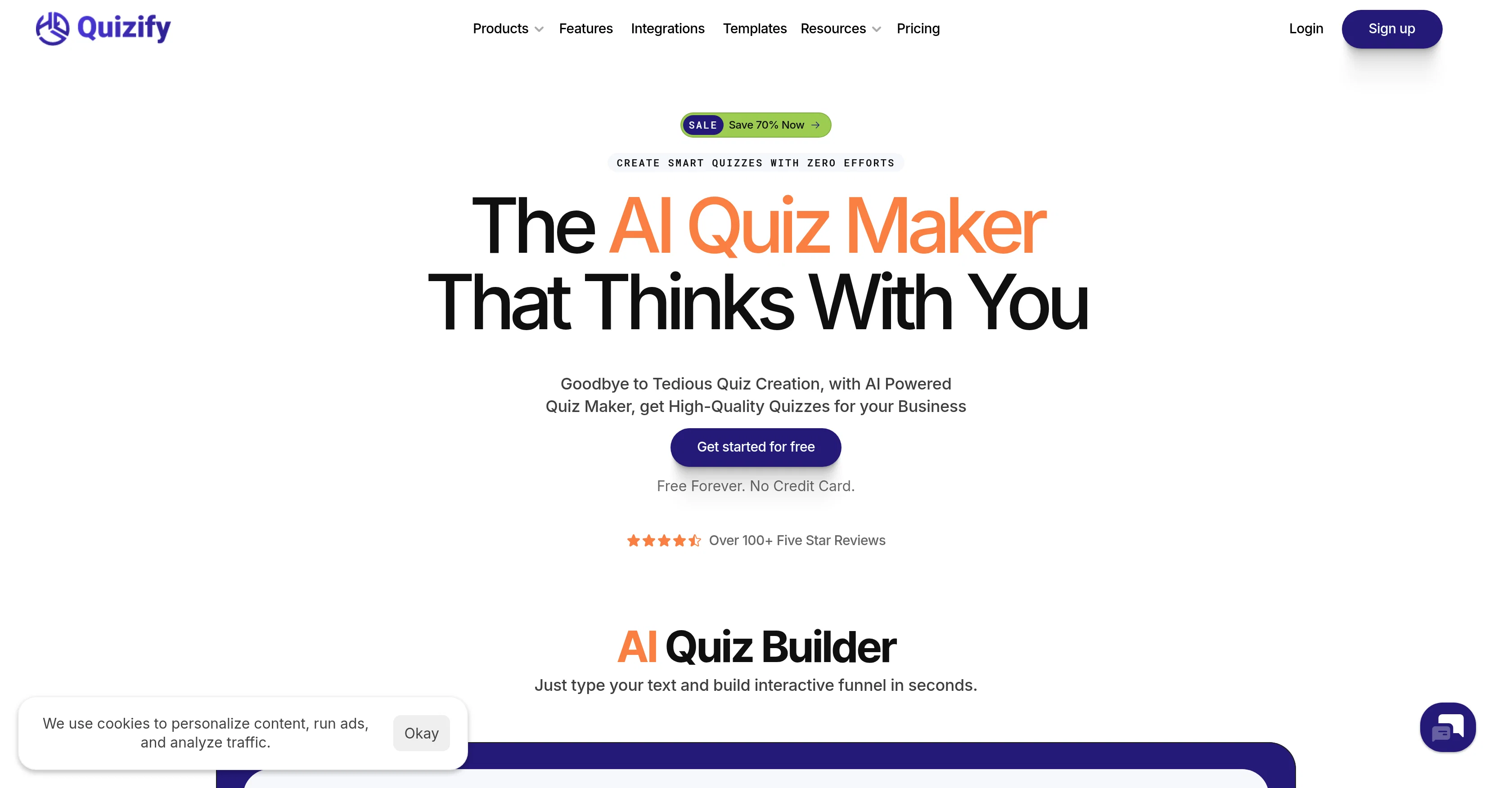 Quizify website