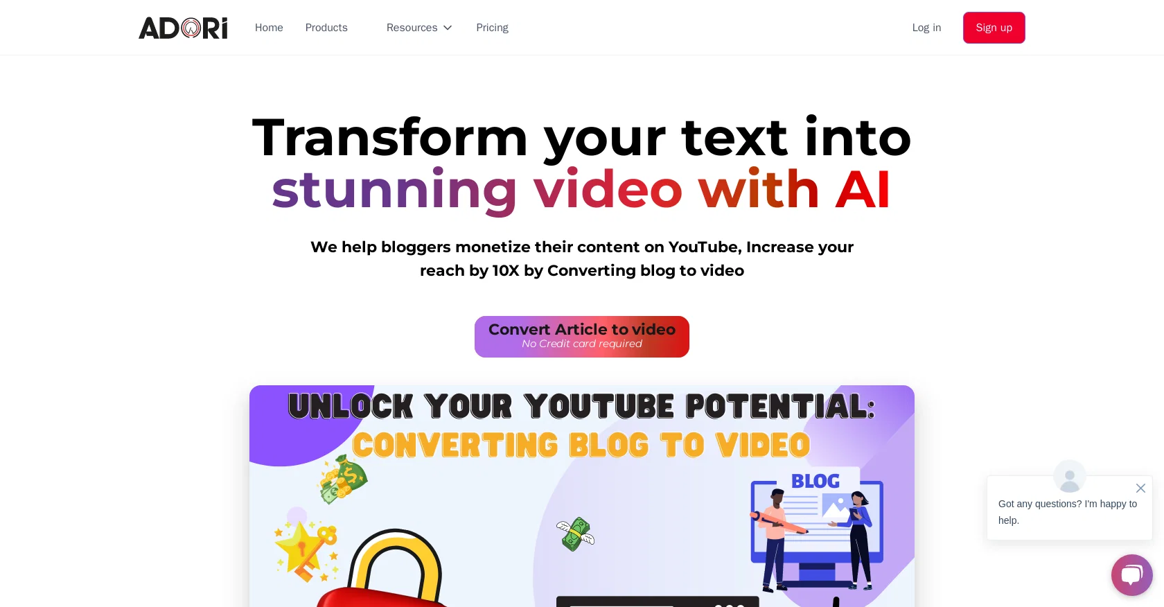 Adori website
