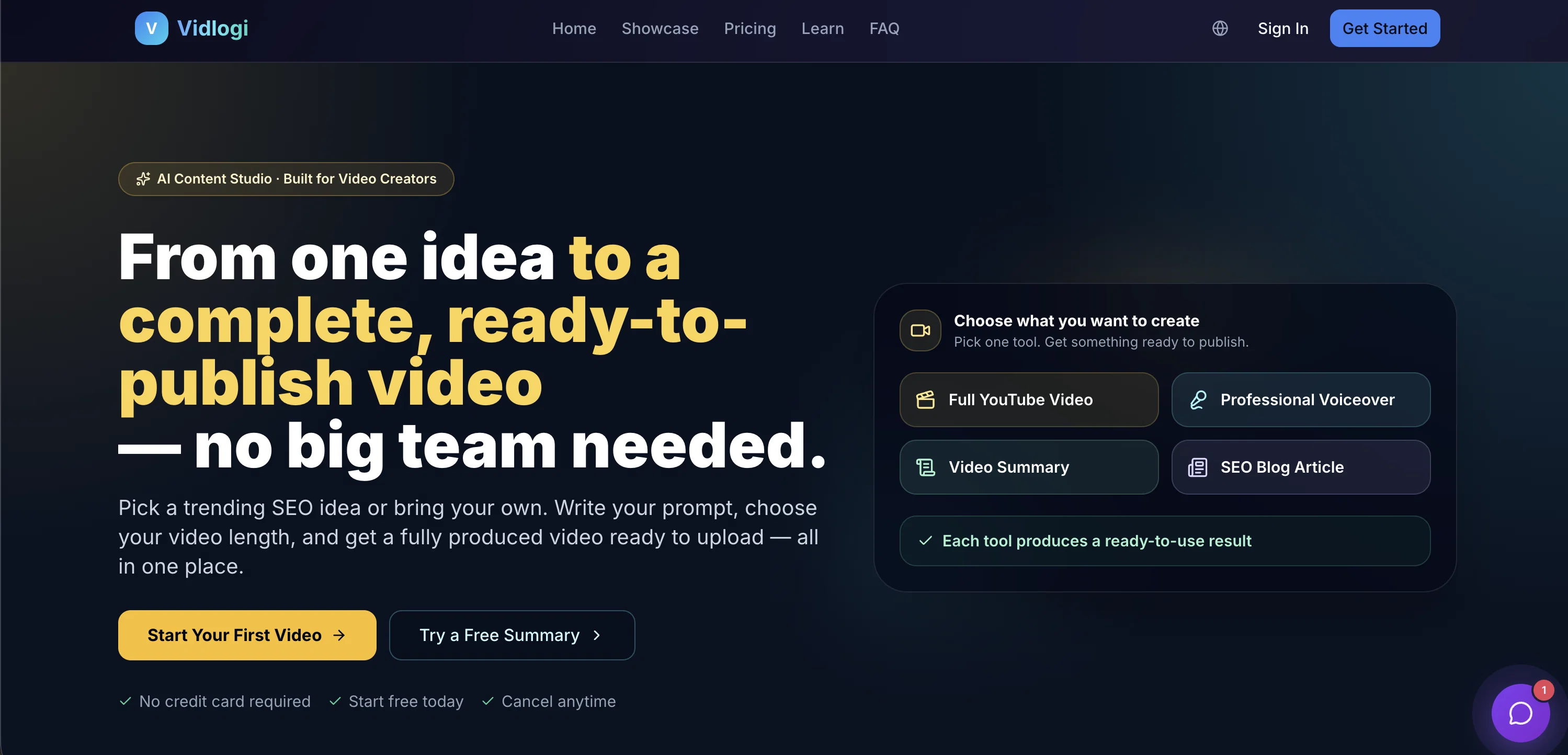 Vidlogi website