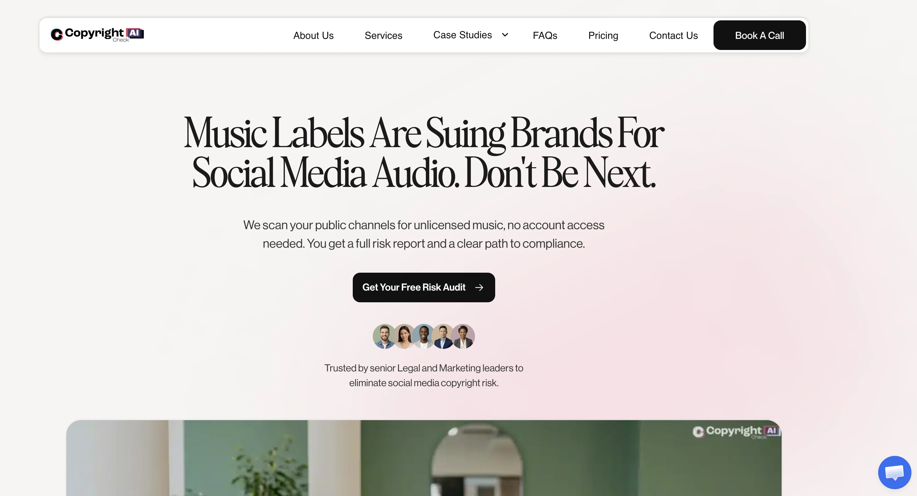 Copyright Check AI website