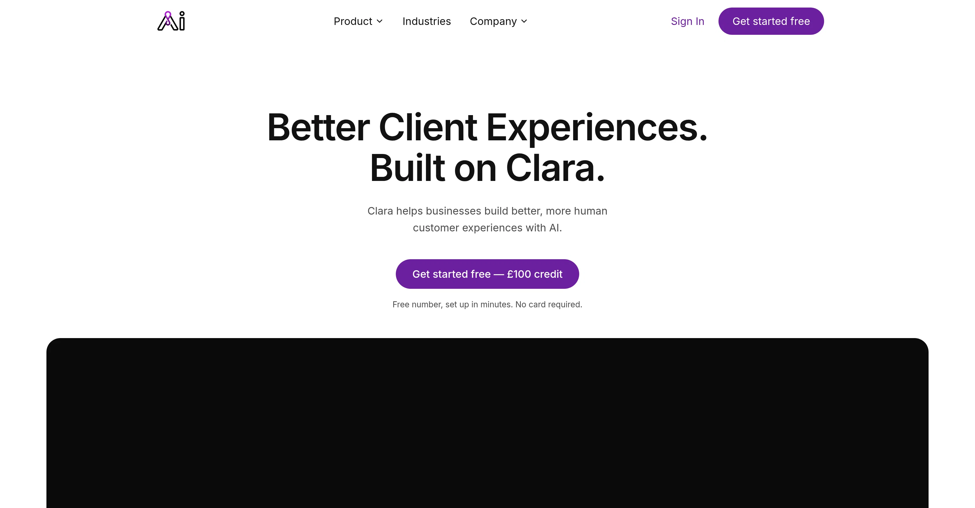 AgentClara website