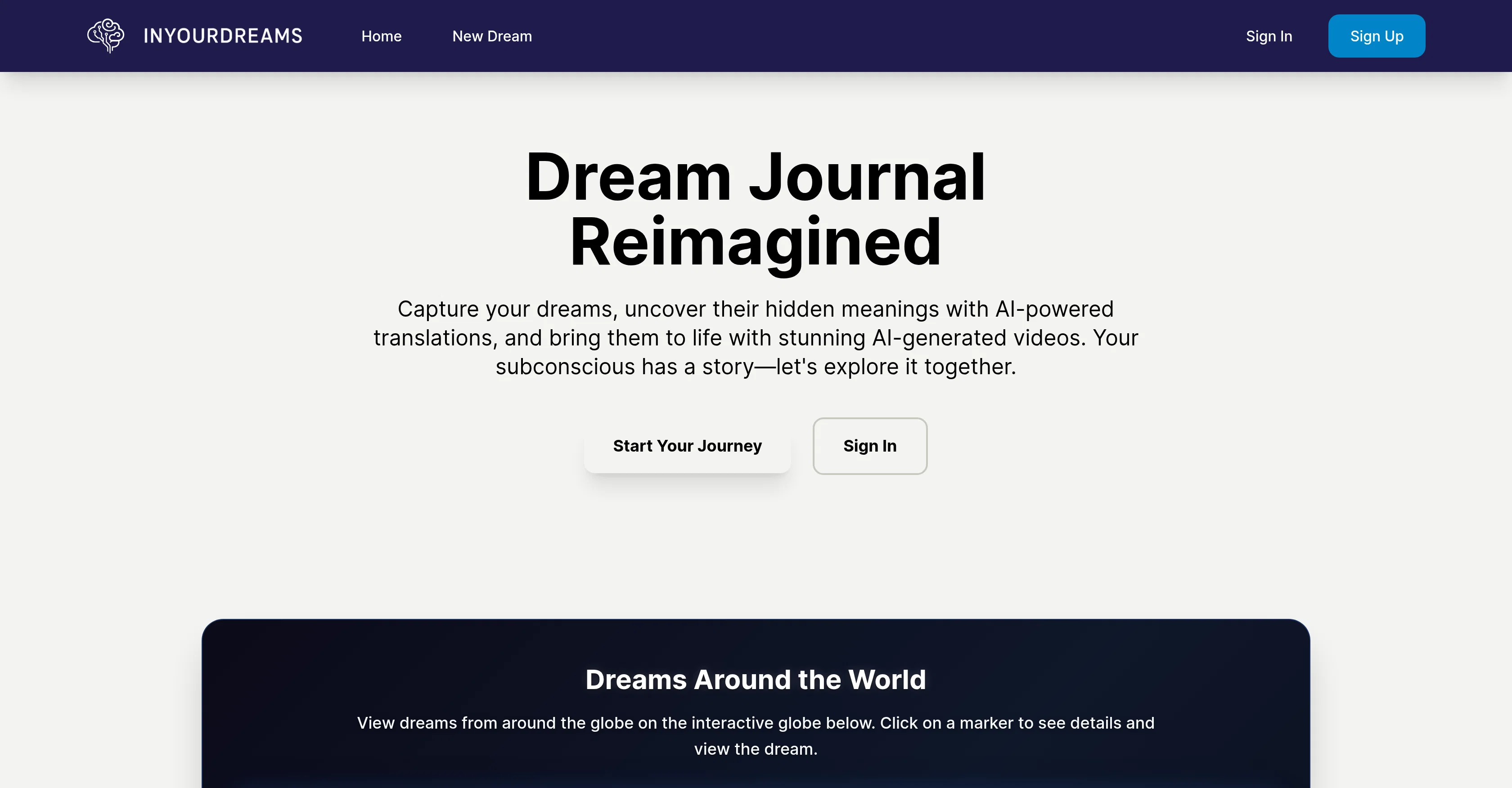 InYourDreams website