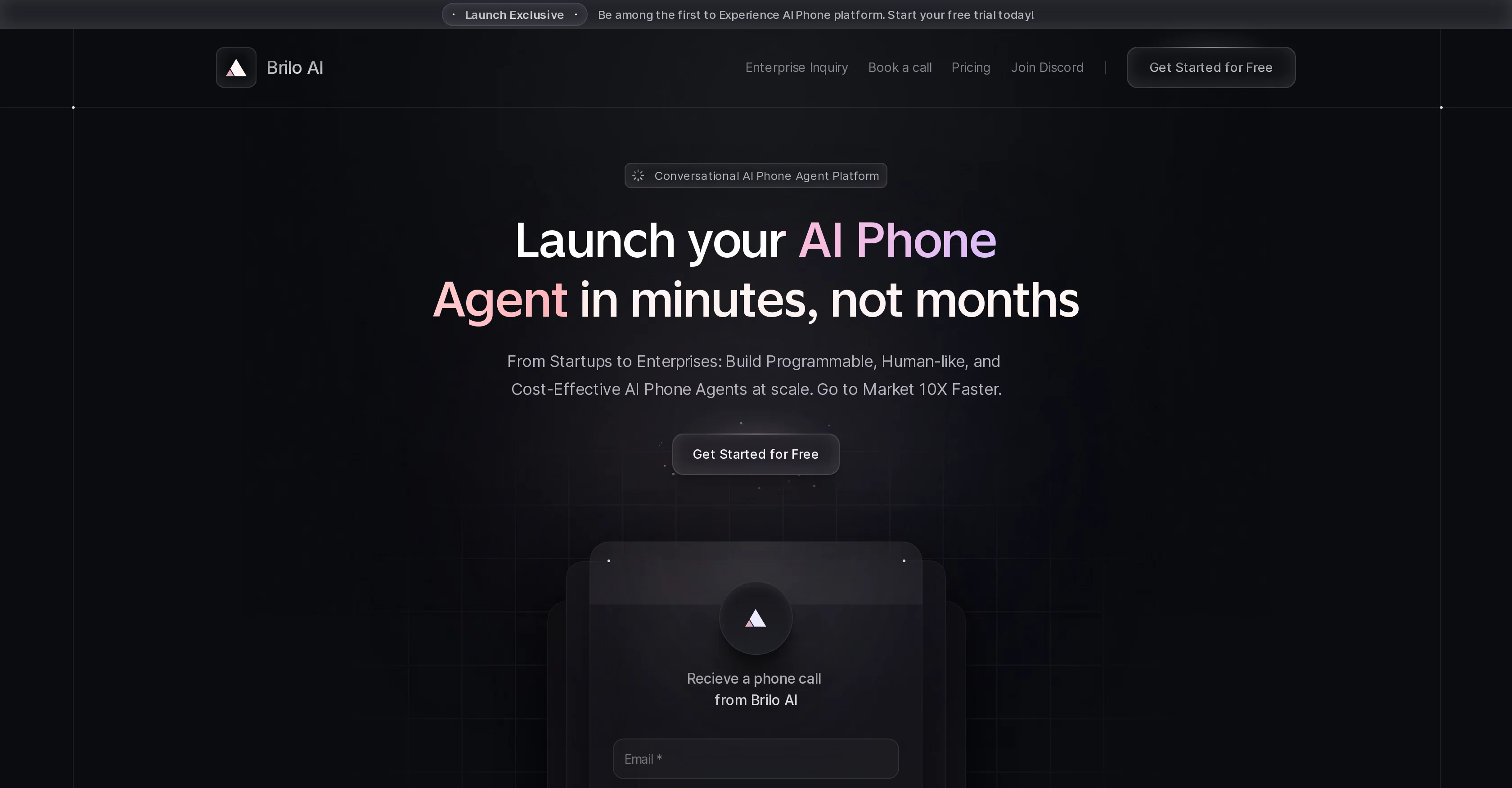 Brilo AI website