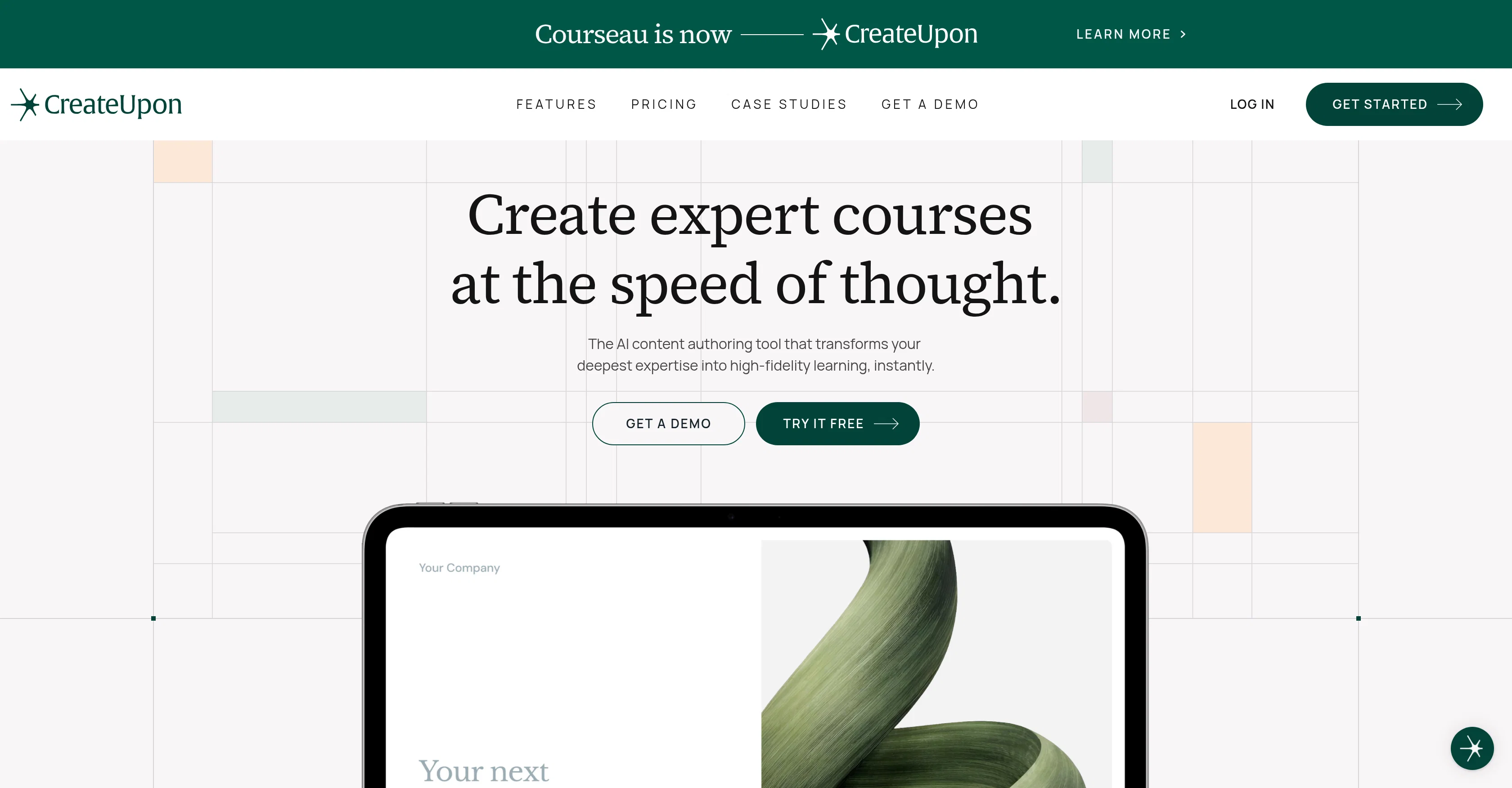 CreateUpon website