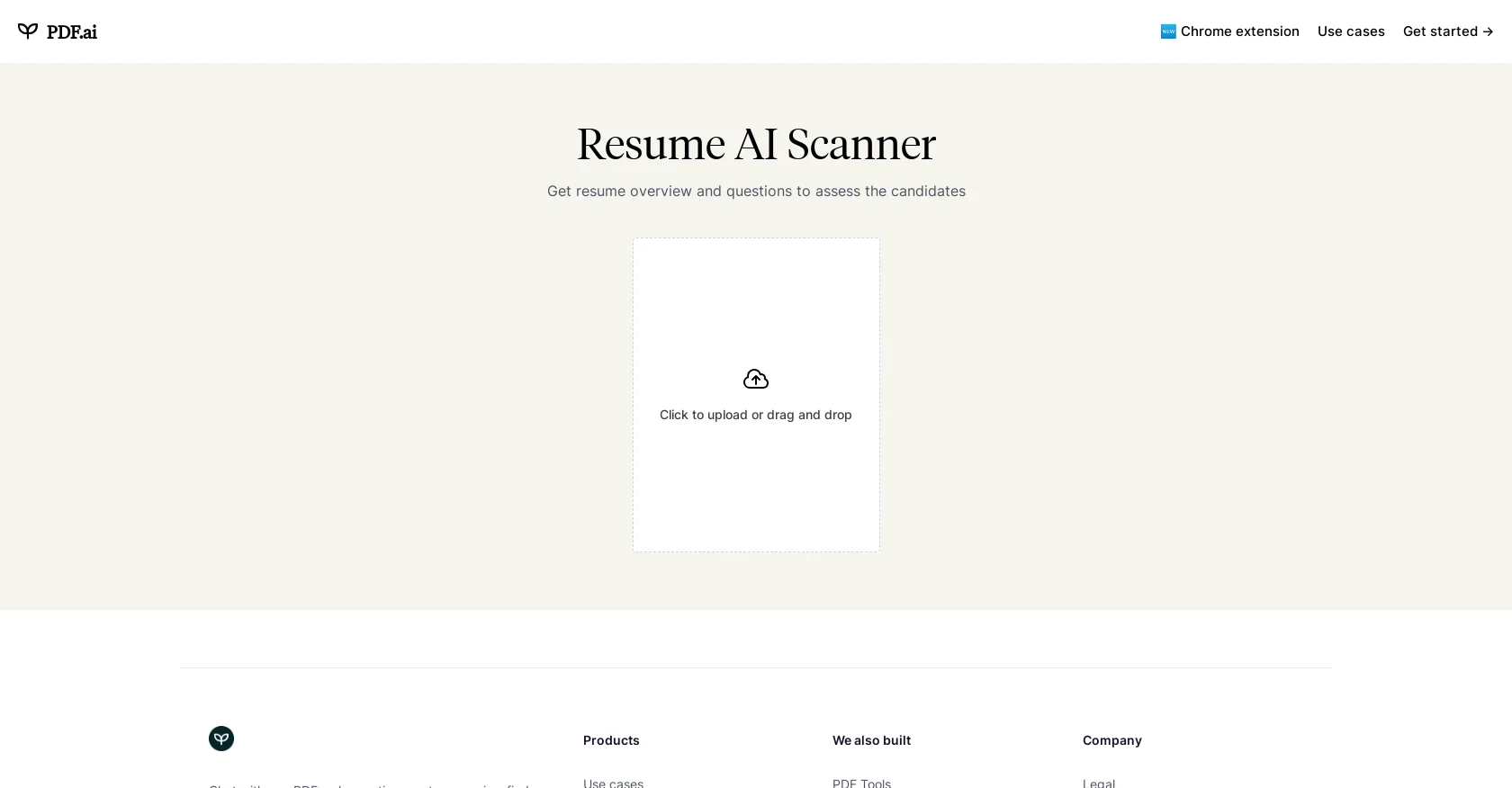 Resume Scanner website