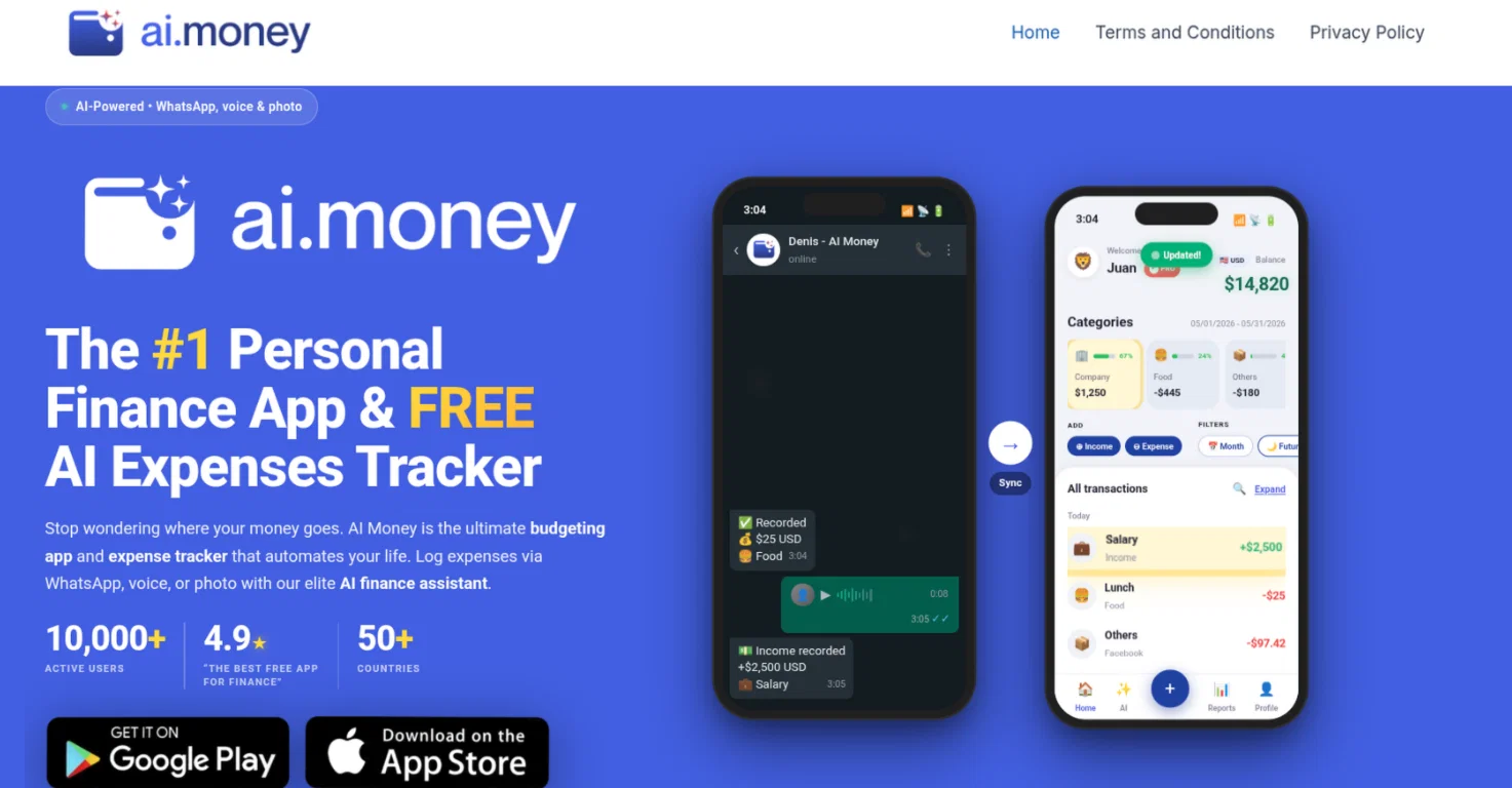 AI Money website