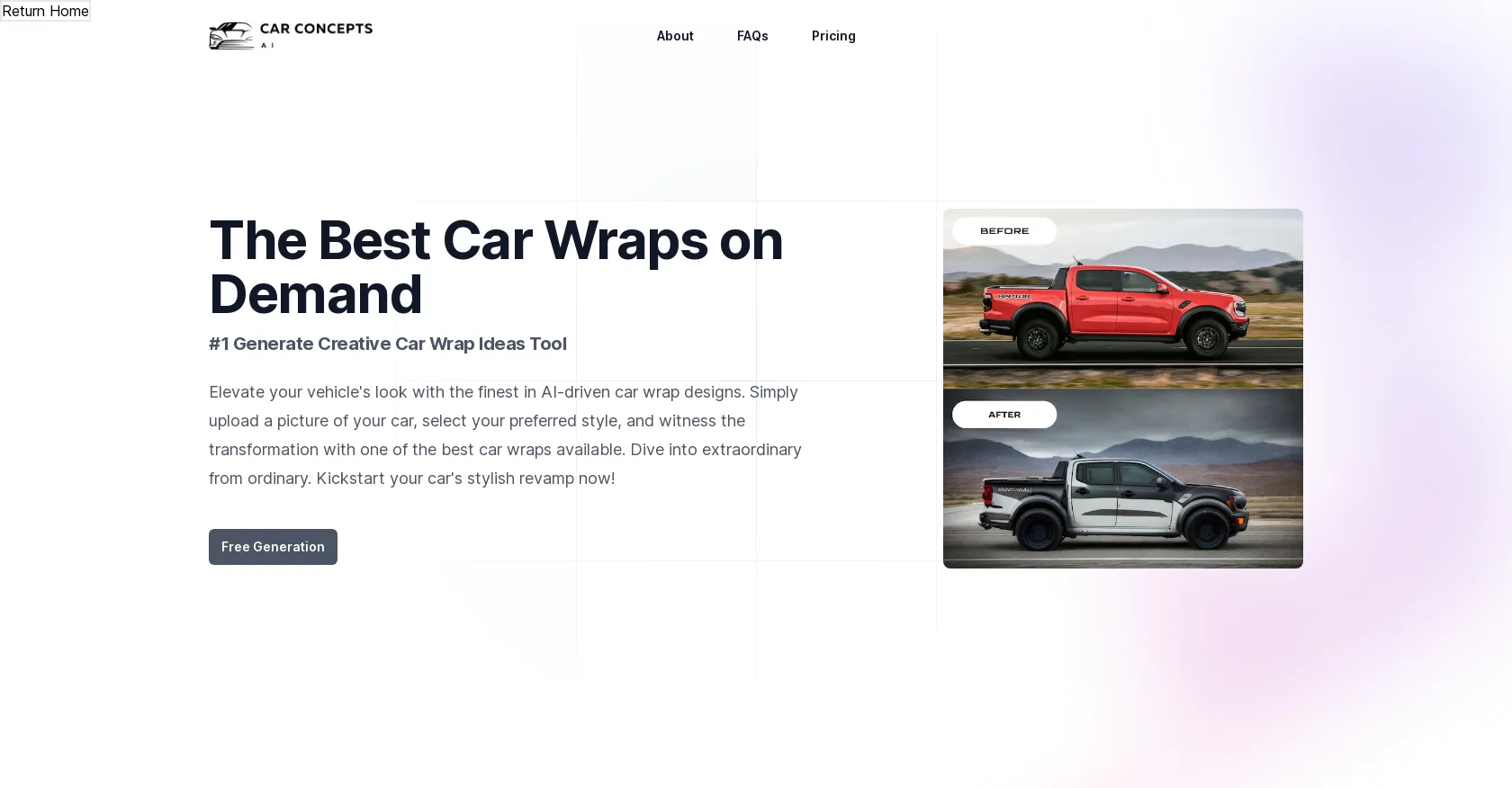 CarConceptsAI website
