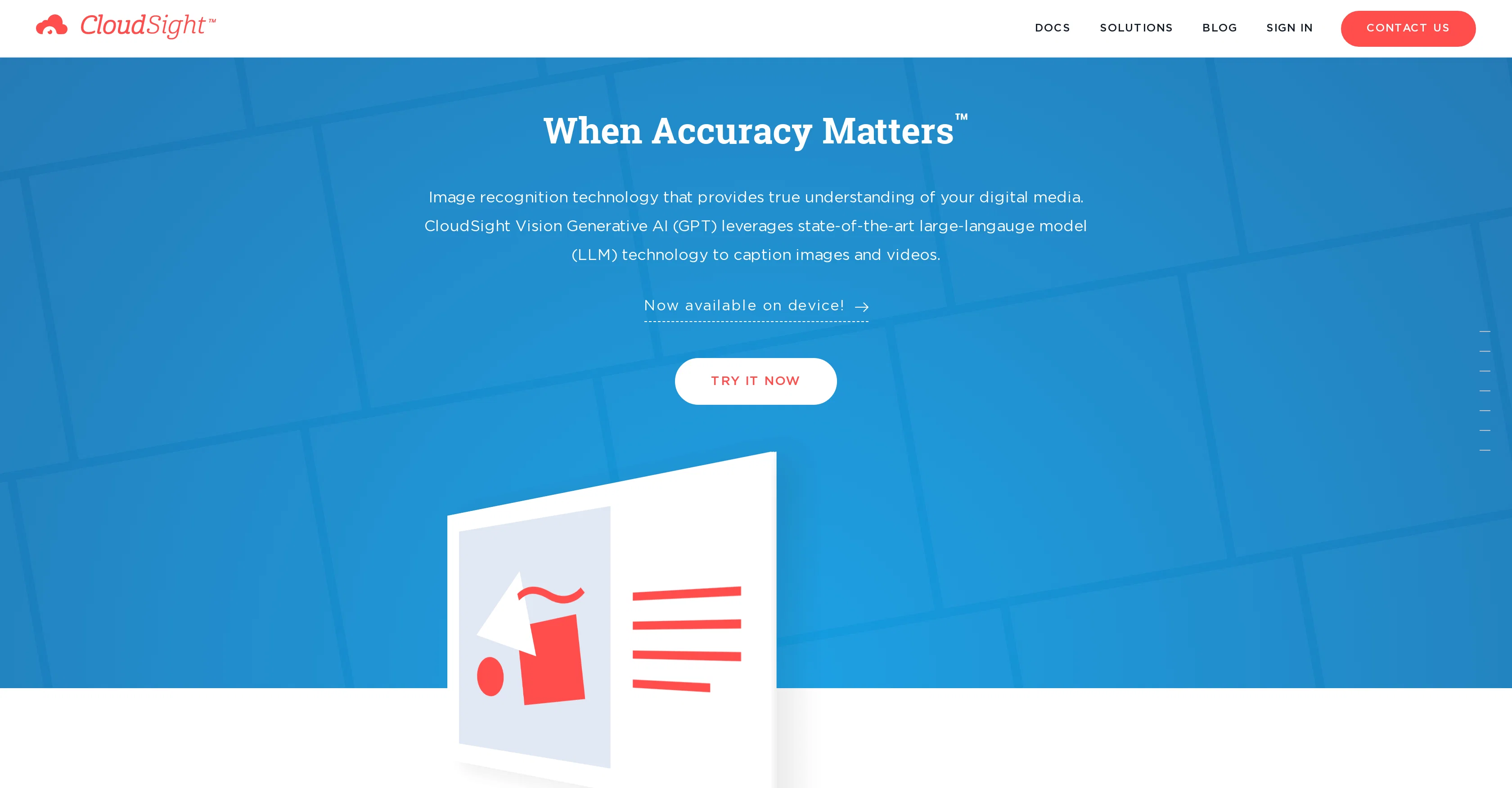 CloudSight AI website