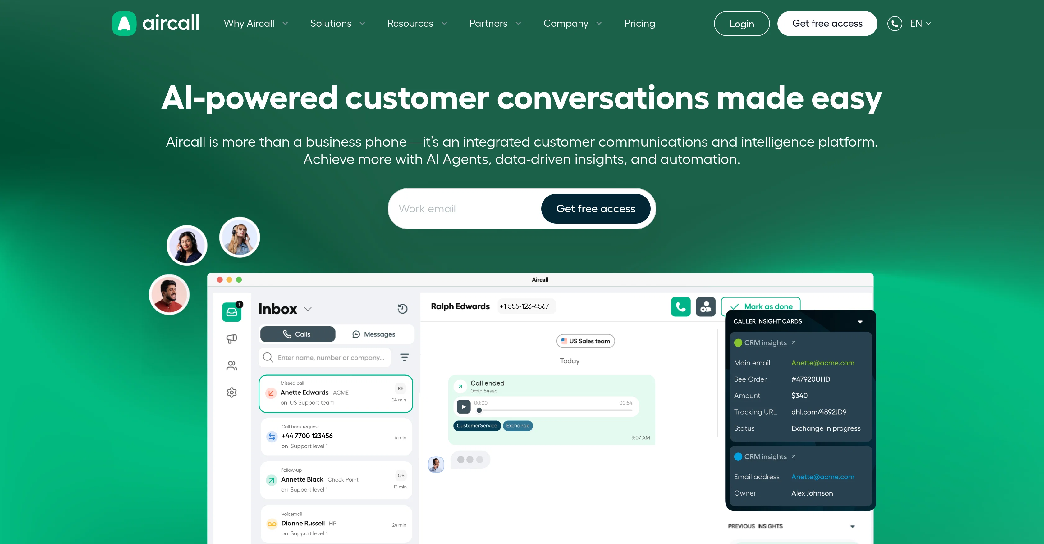 Aircall website