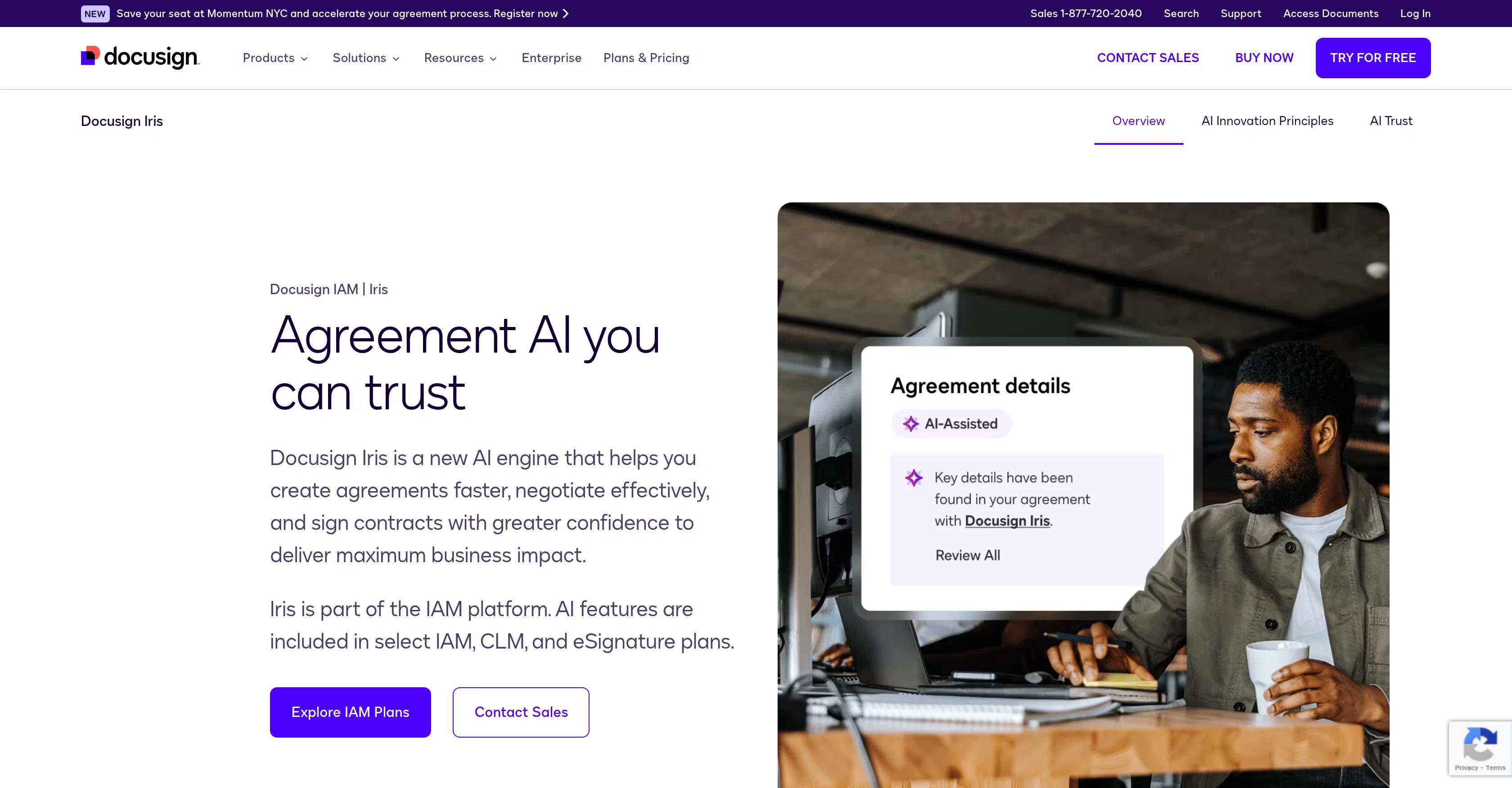 Docusign Iris website