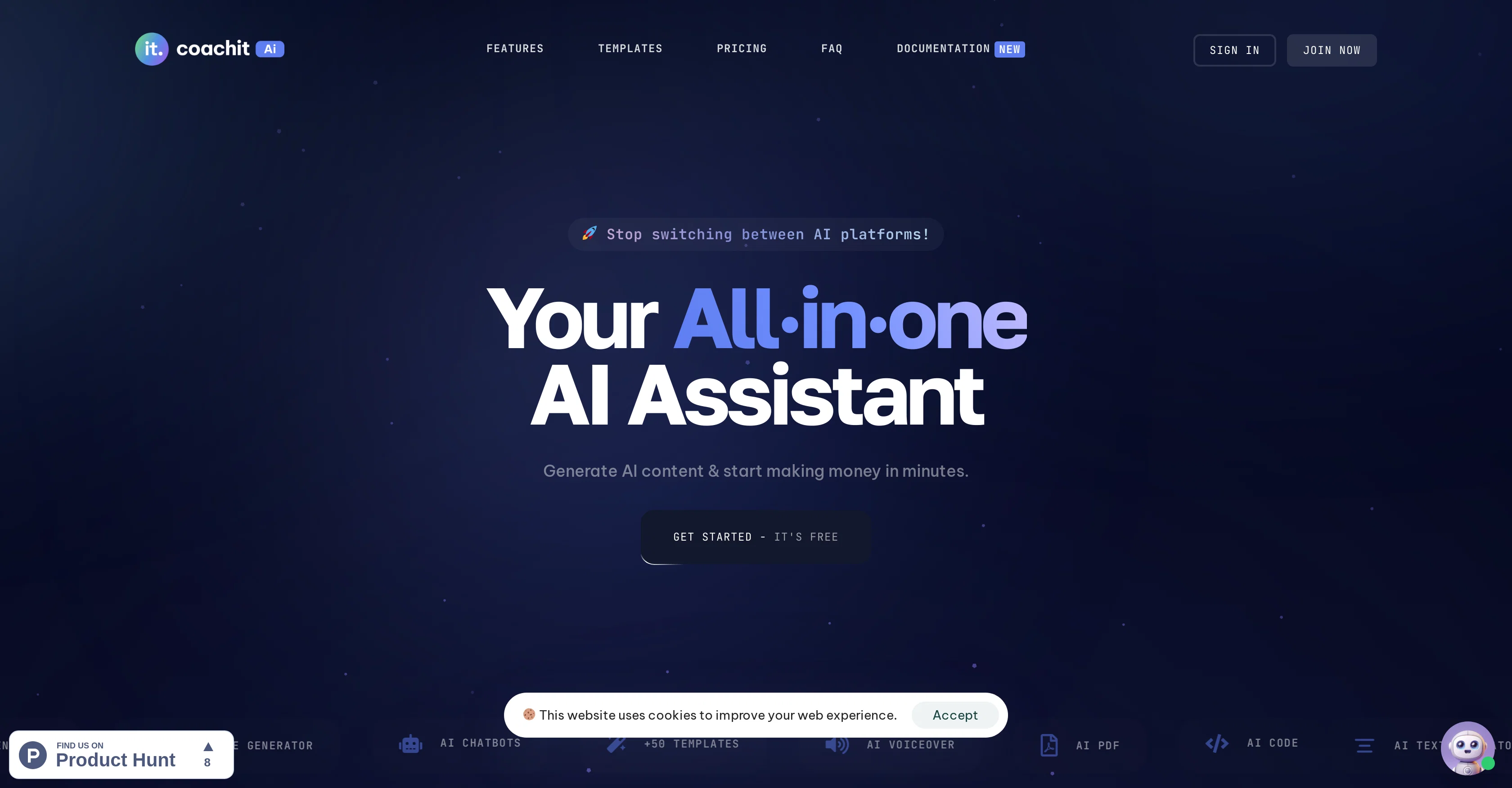 Coachit AI website