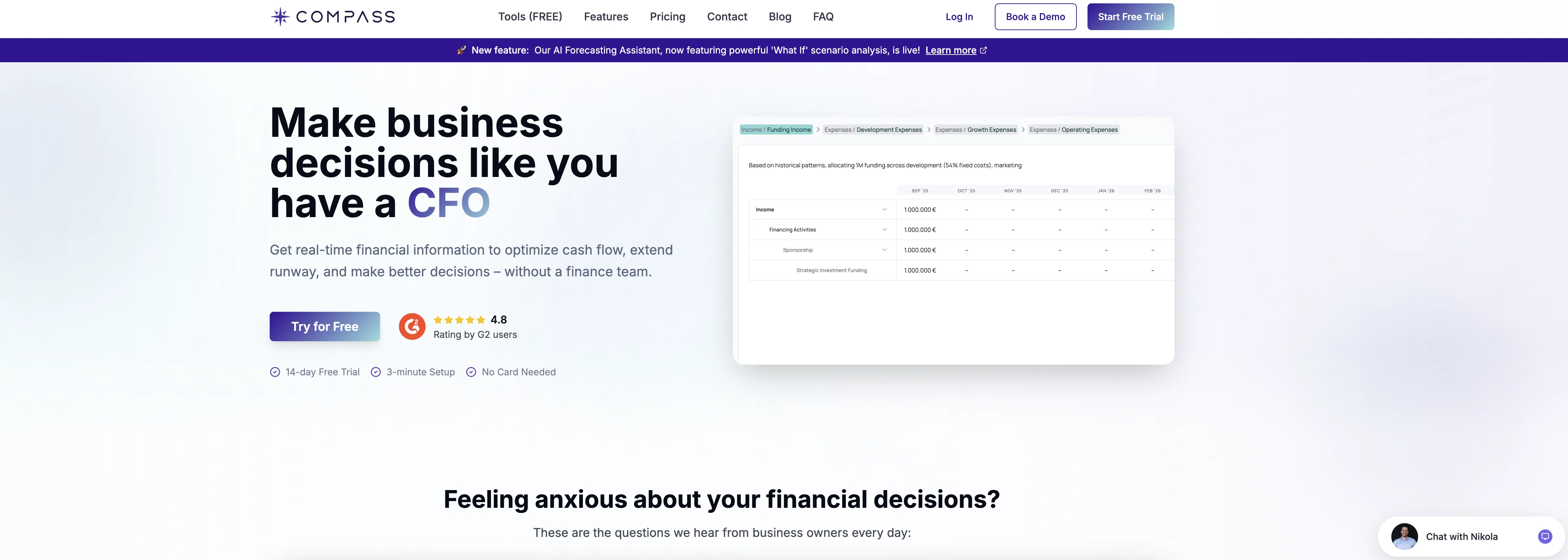 Compass AI website