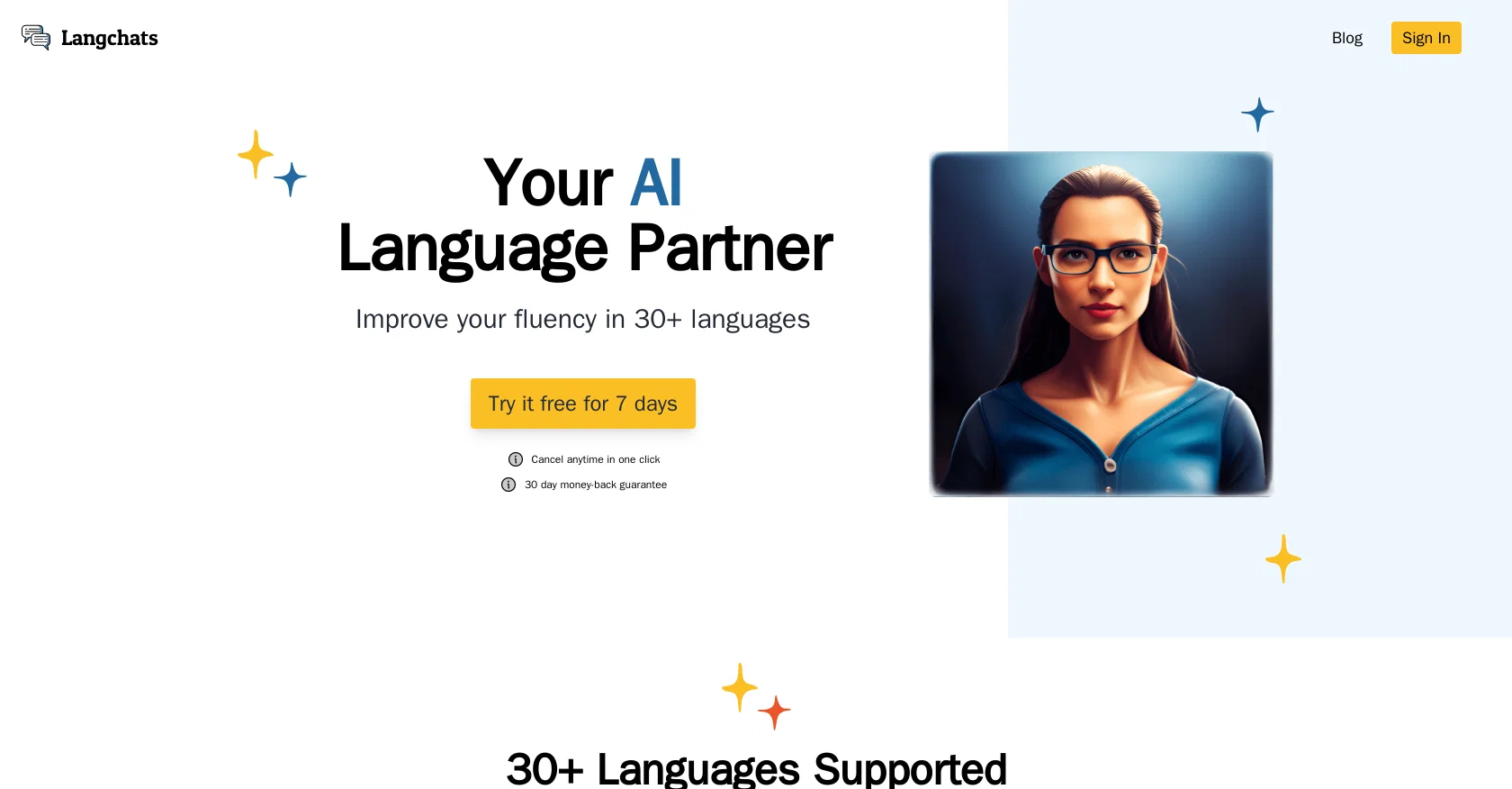 Langchats website