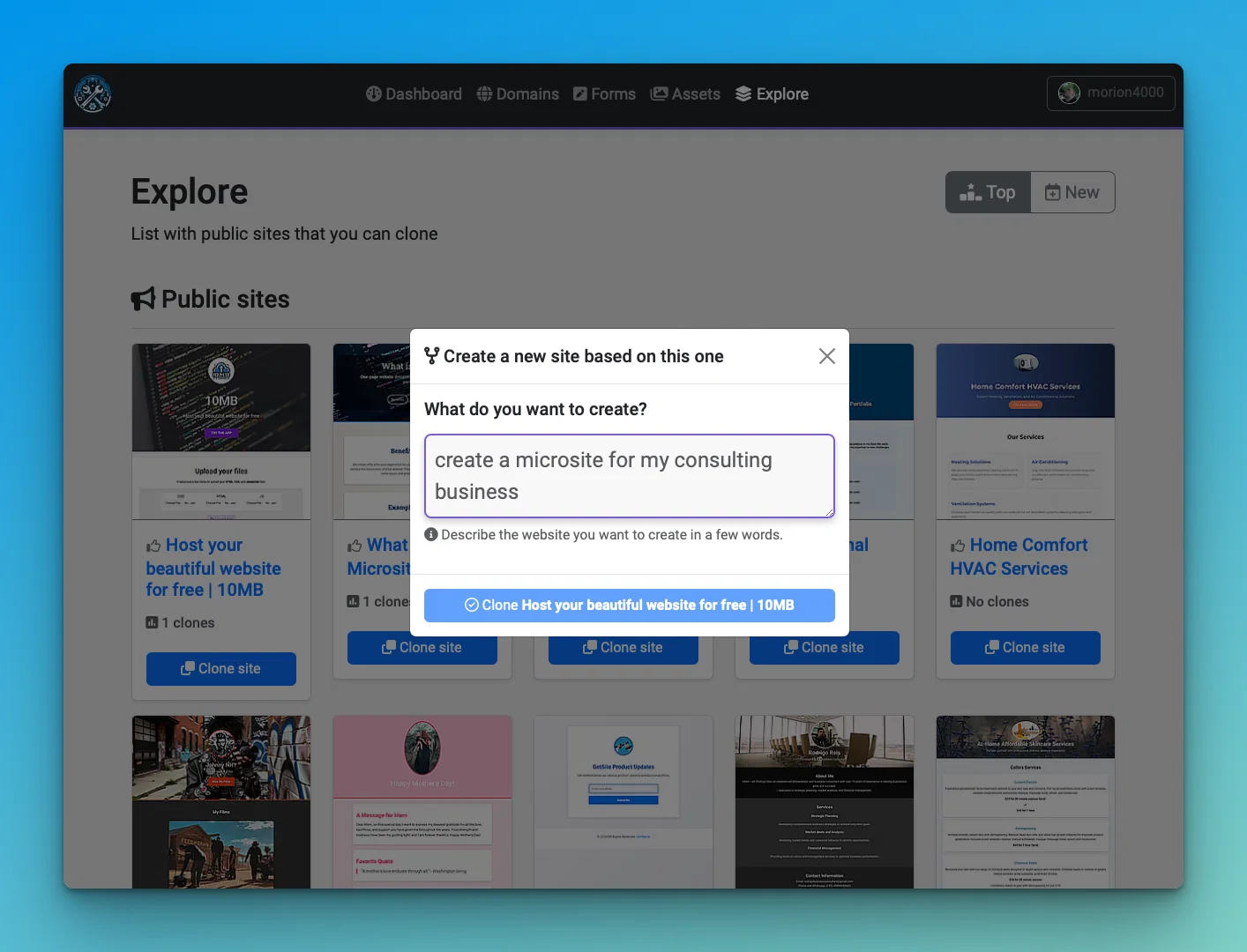 GetSite website